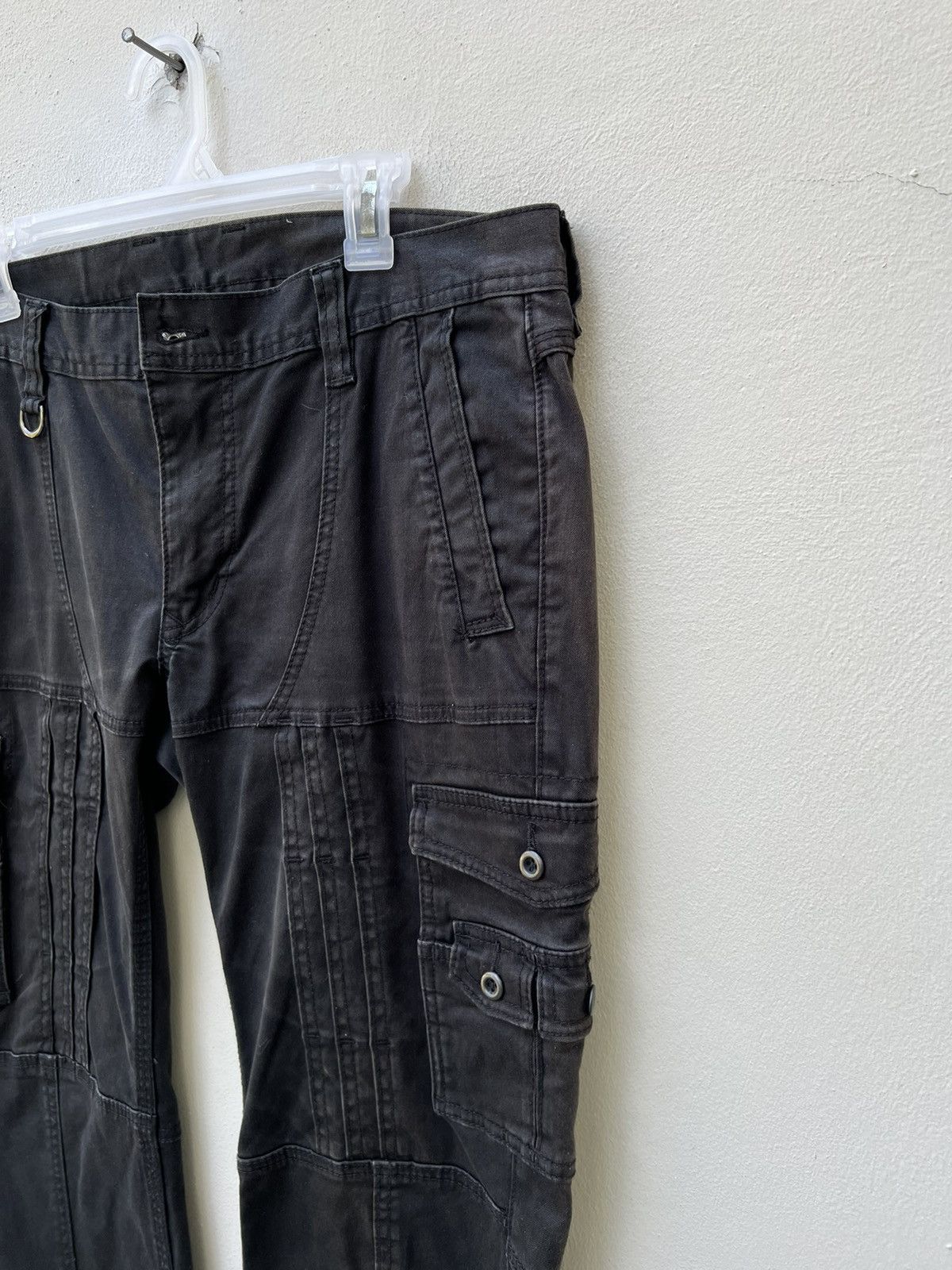 Nicole Club Nicole Japan Sun Faded Black Tactical Cargo Flare Trouser Size US 34 / EU 50 - 7 Thumbnail