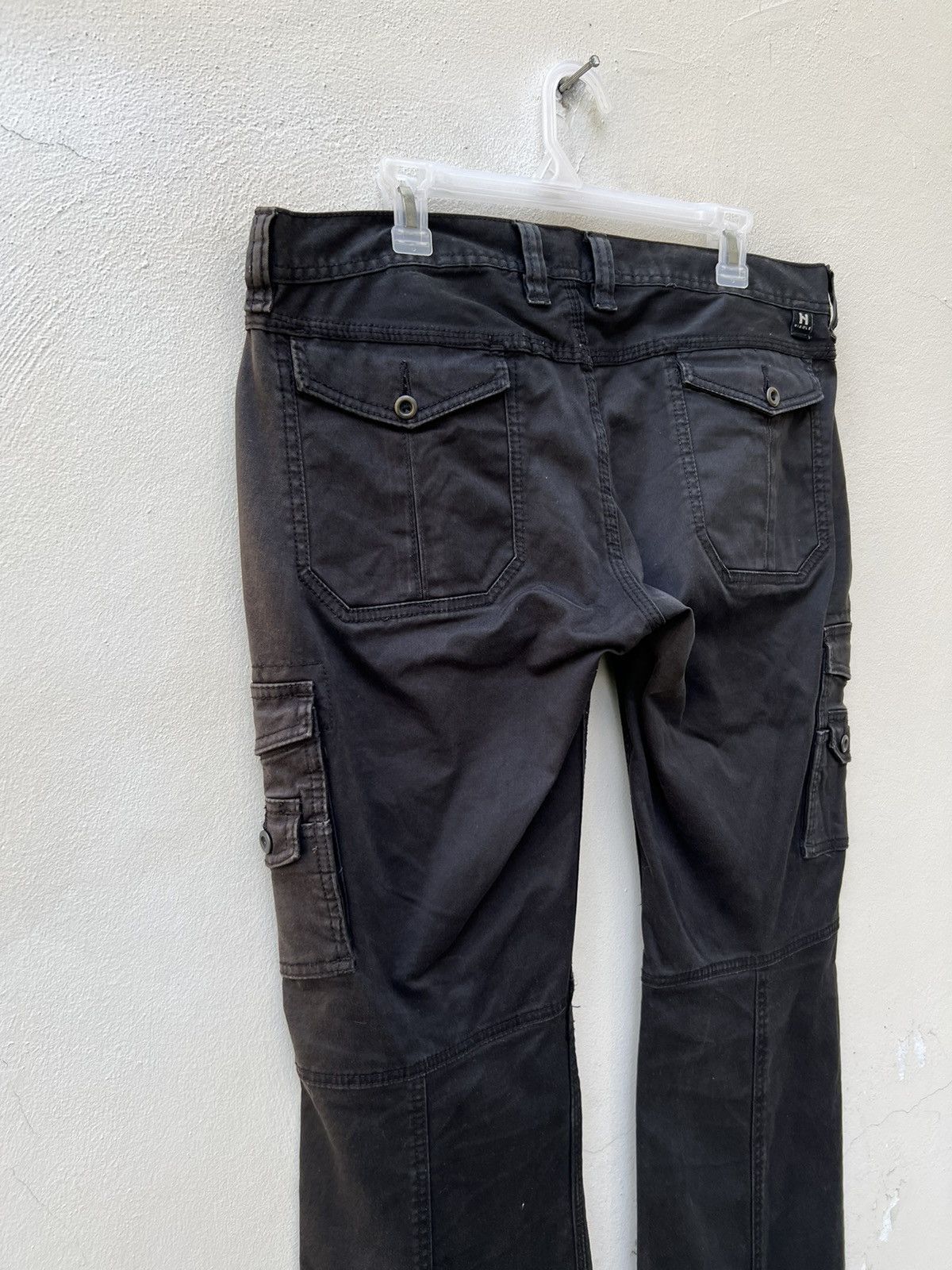 Nicole Club Nicole Japan Sun Faded Black Tactical Cargo Flare Trouser Size US 34 / EU 50 - 11 Thumbnail