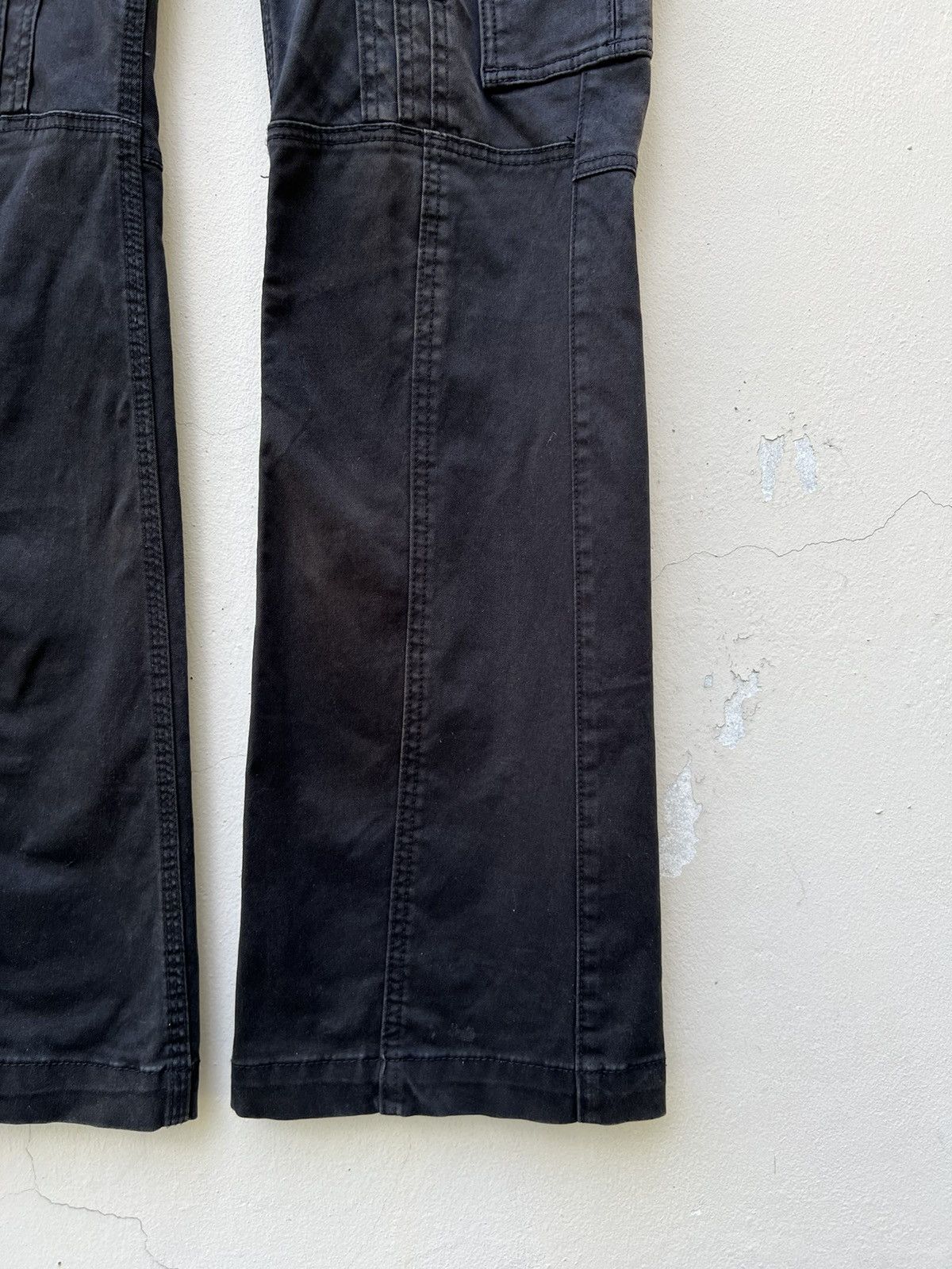Nicole Club Nicole Japan Sun Faded Black Tactical Cargo Flare Trouser Size US 34 / EU 50 - 8 Thumbnail