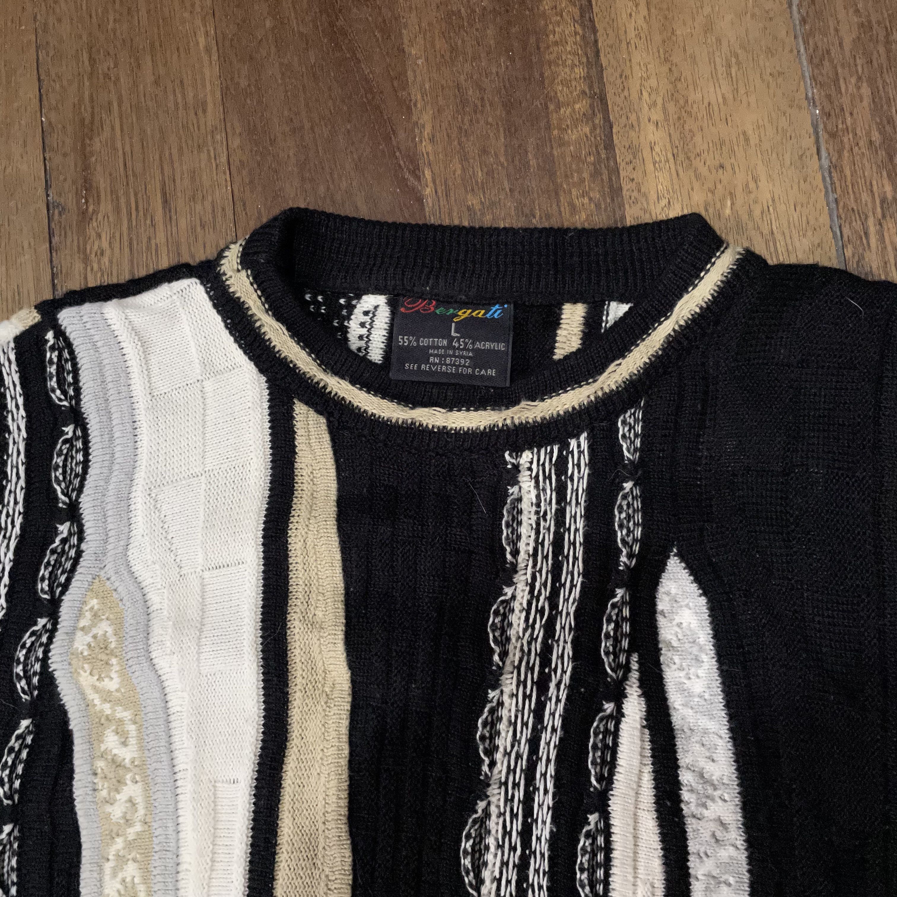 Vintage Vintage "Coogi vibe" Knitted Sweater Size US XL / EU 56 / 4 - 2 Thumbnail