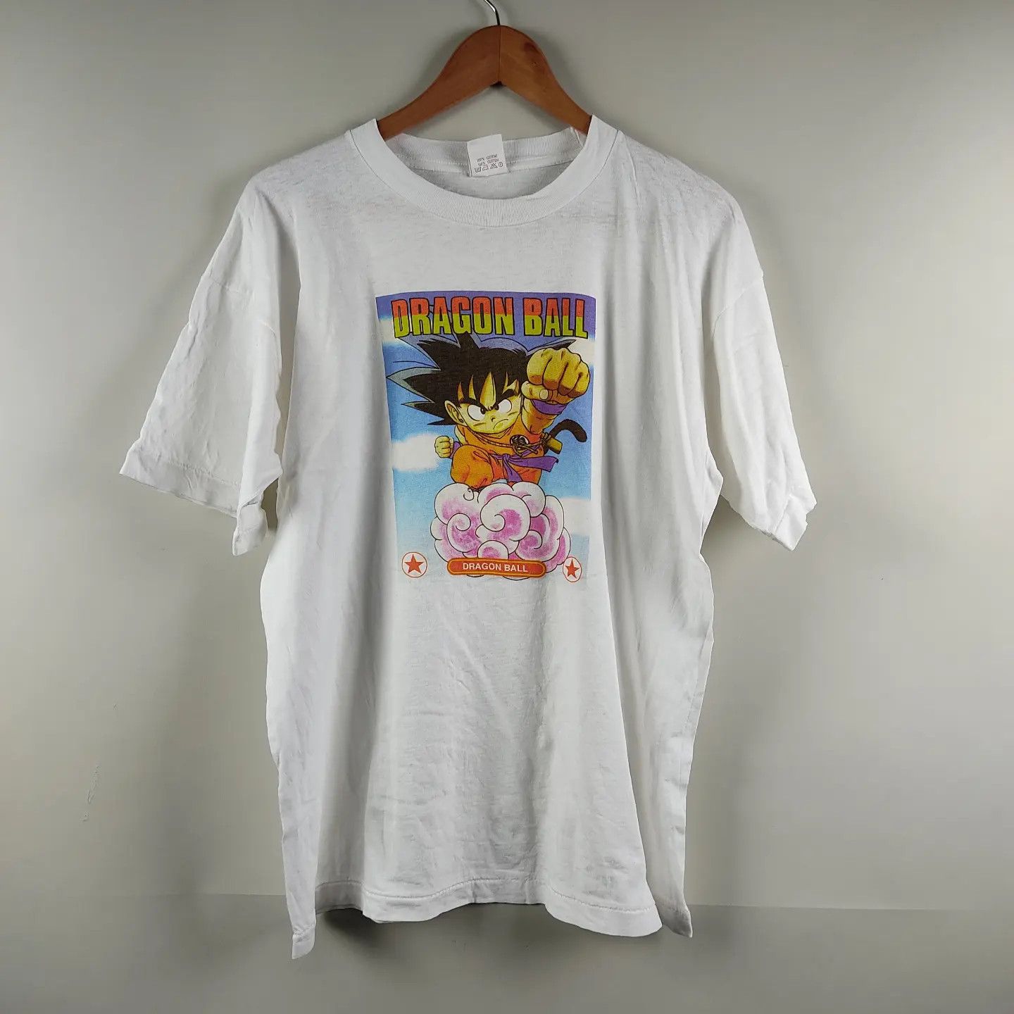 image of Anima x Movie 90's Dragon Ball Z Goku in White, Men's (Size XL)