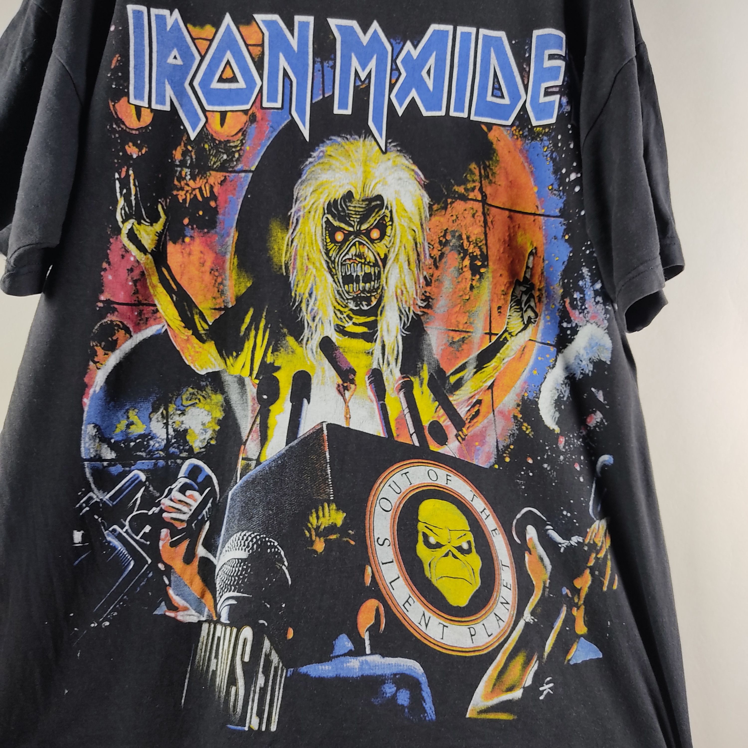 Band Tees × Iron Maiden × Vintage 2000 Iron Maiden Out of the Silent planet Size US XL / EU 56 / 4 - 2 Thumbnail