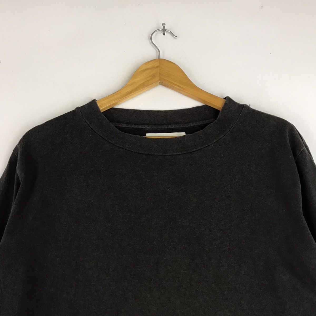 Margaret Howell × Vintage Margaret Howell black Faded long sleeve Tshirt Size US M / EU 48-50 / 2 - 2 Thumbnail