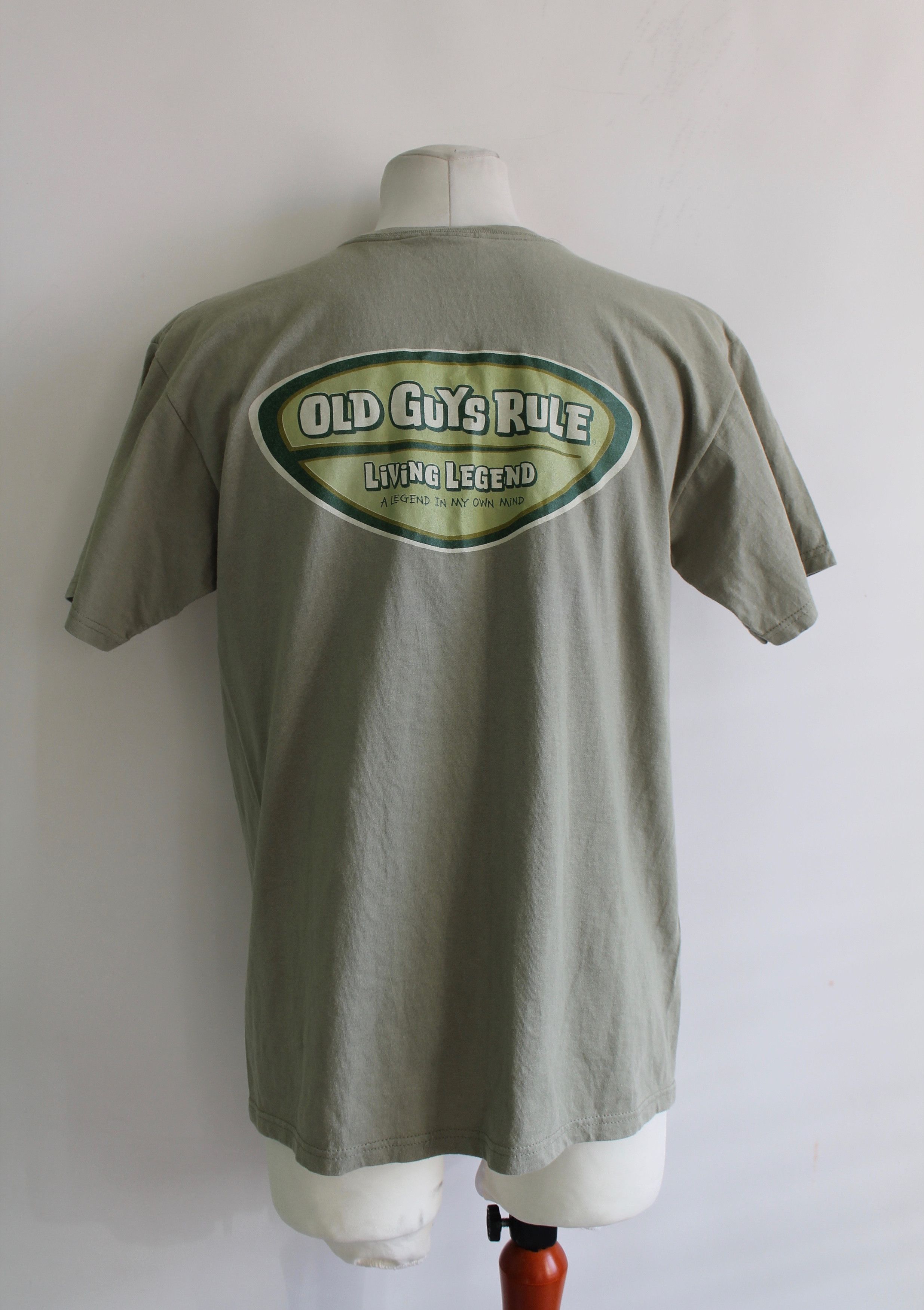 Vintage OLD GUYS RULE Olive t shirt cotton size Large Size US L / EU 52-54 / 3 - 10 Thumbnail