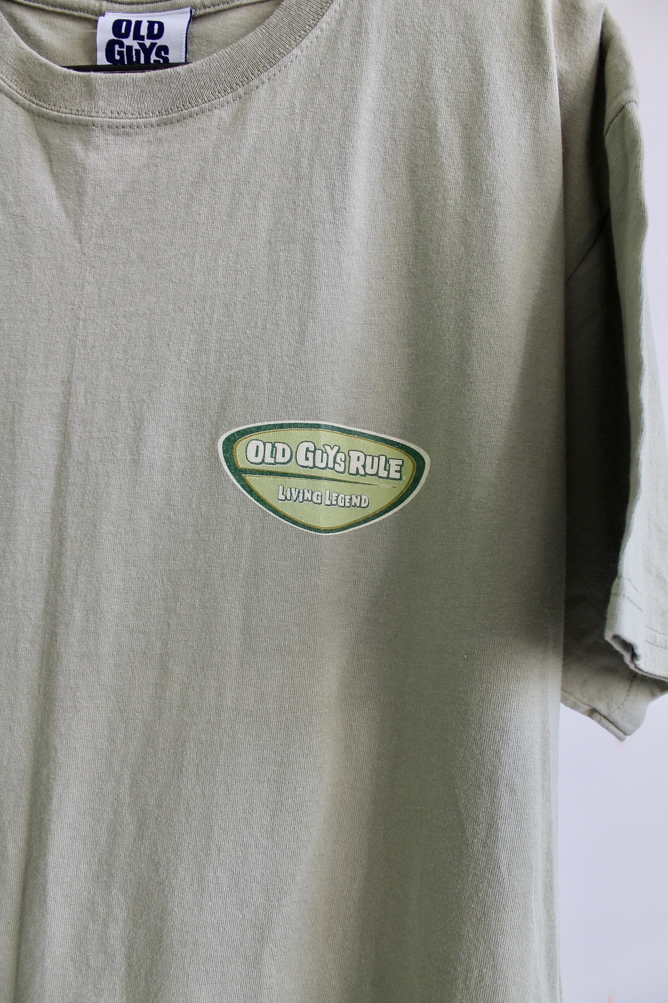 Vintage OLD GUYS RULE Olive t shirt cotton size Large Size US L / EU 52-54 / 3 - 3 Thumbnail
