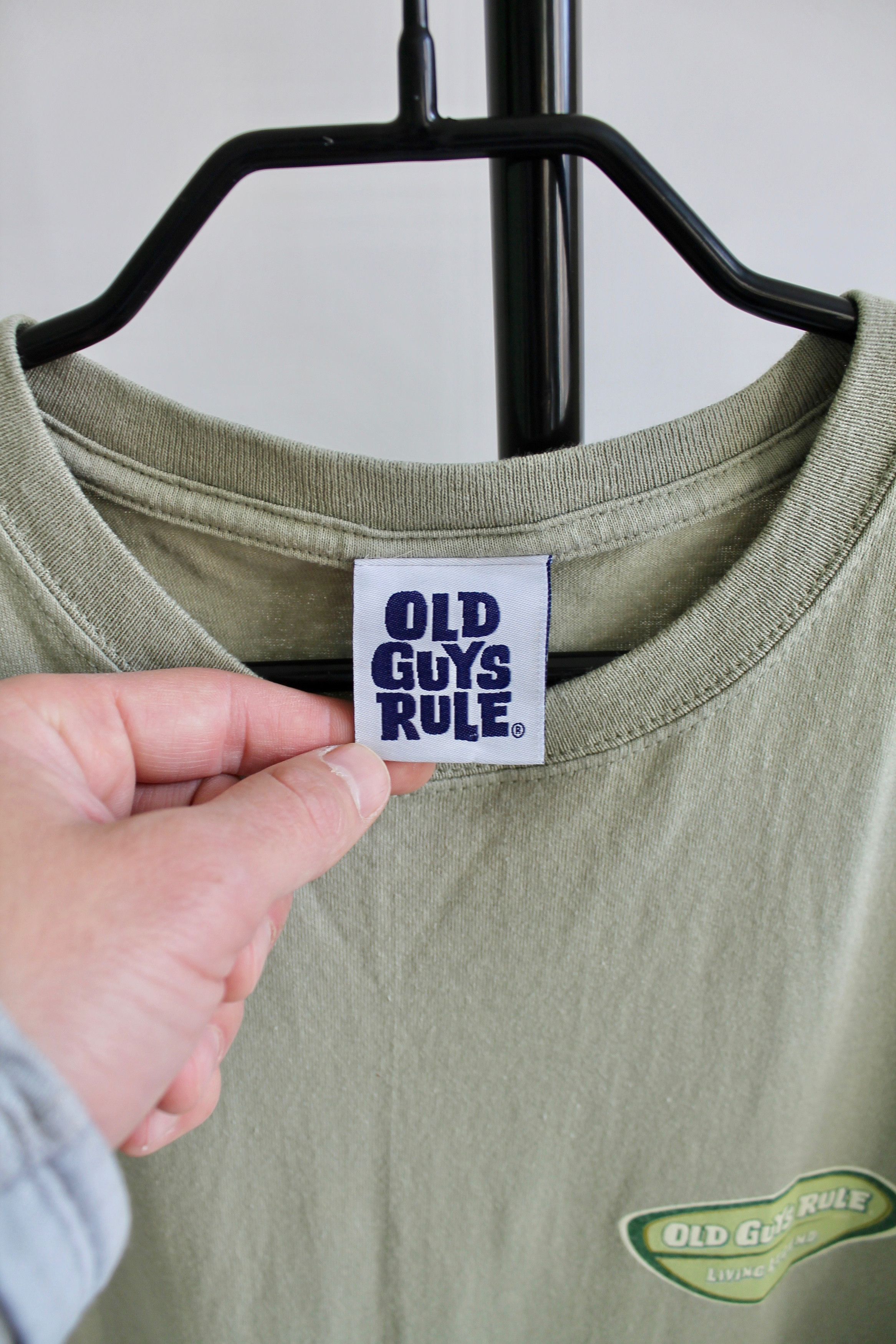 Vintage OLD GUYS RULE Olive t shirt cotton size Large Size US L / EU 52-54 / 3 - 4 Thumbnail
