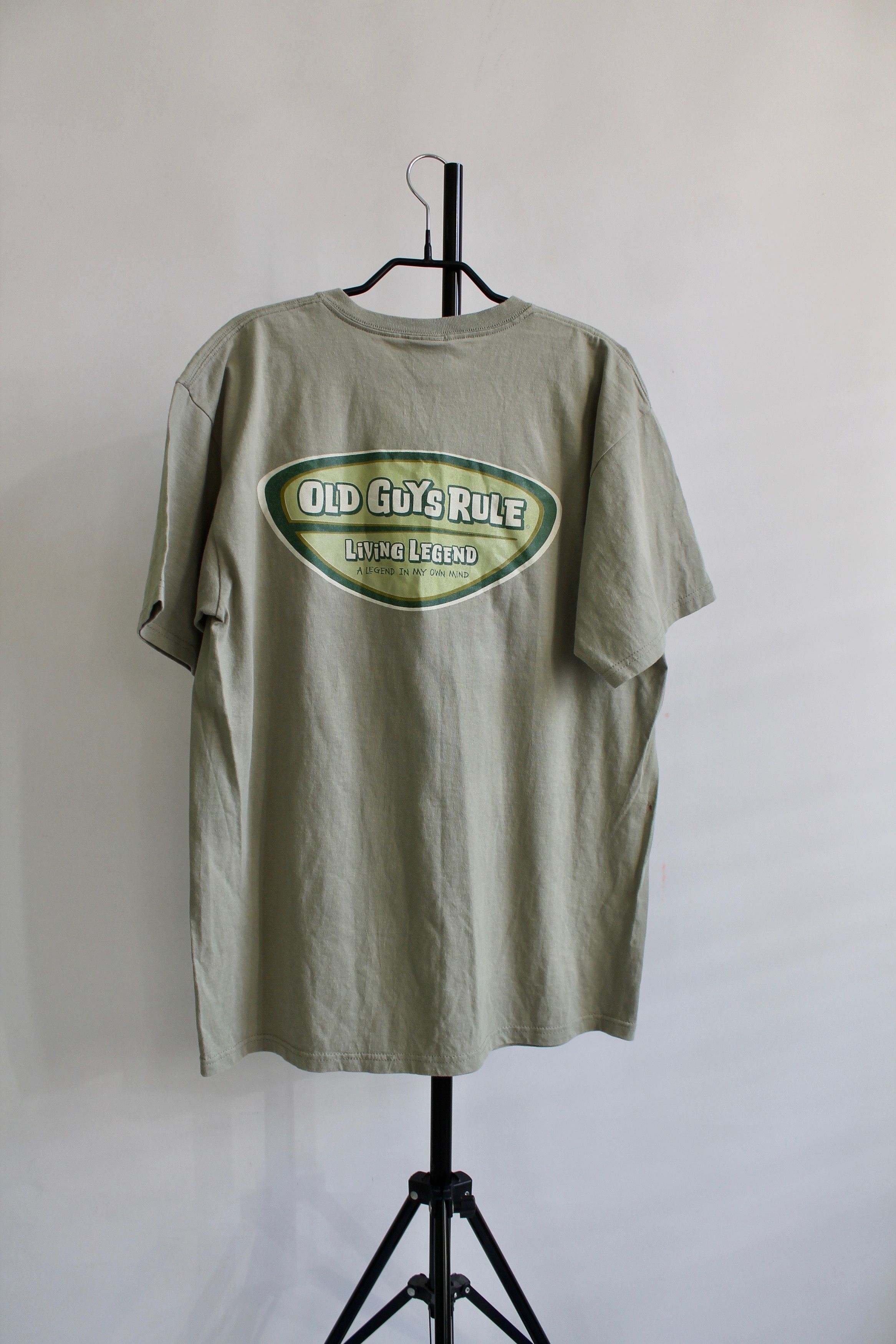 Vintage OLD GUYS RULE Olive t shirt cotton size Large Size US L / EU 52-54 / 3 - 7 Thumbnail