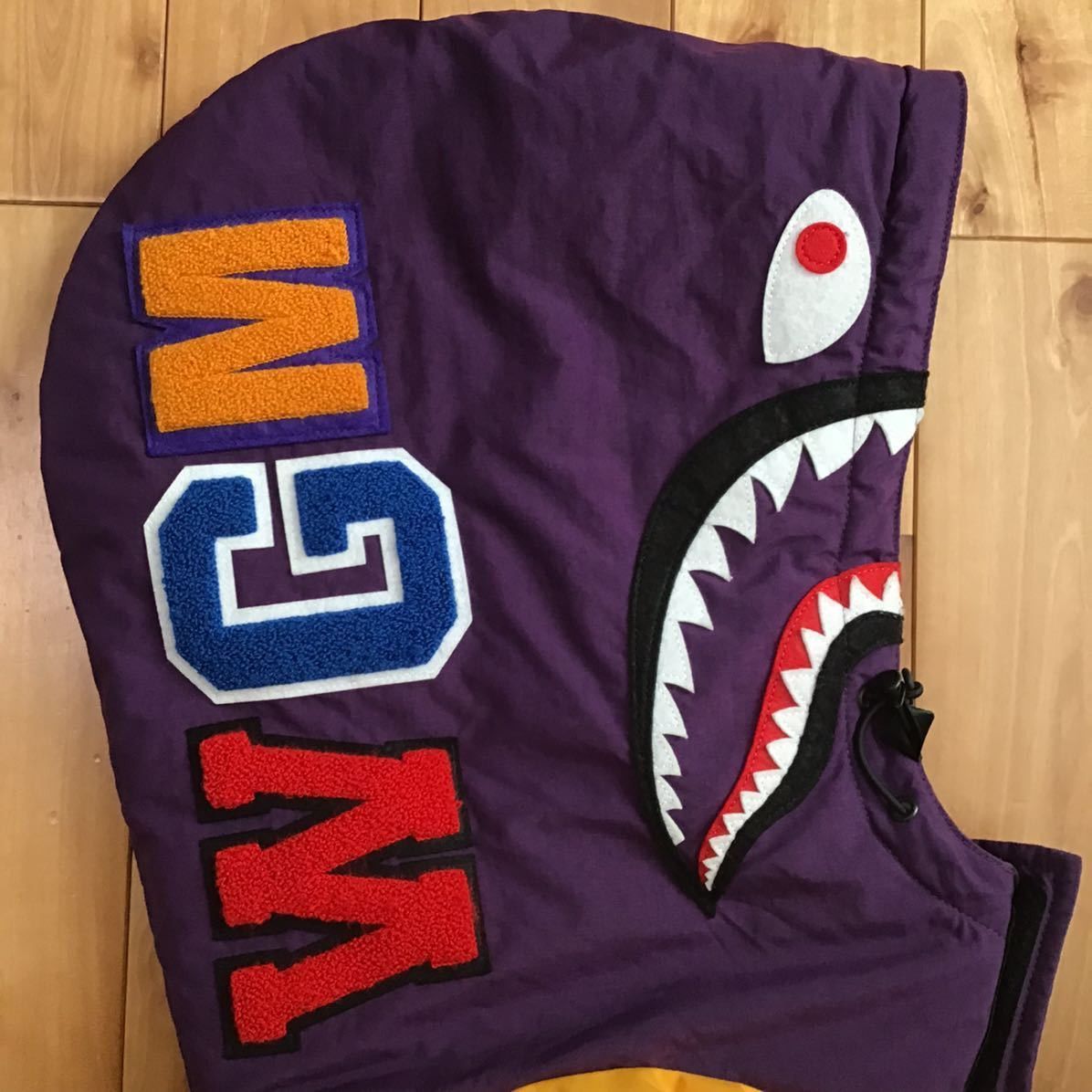 Bape BAPE Shark hoodie batting jacket a bathing ape Size US L / EU 52-54 / 3 - 5 Thumbnail