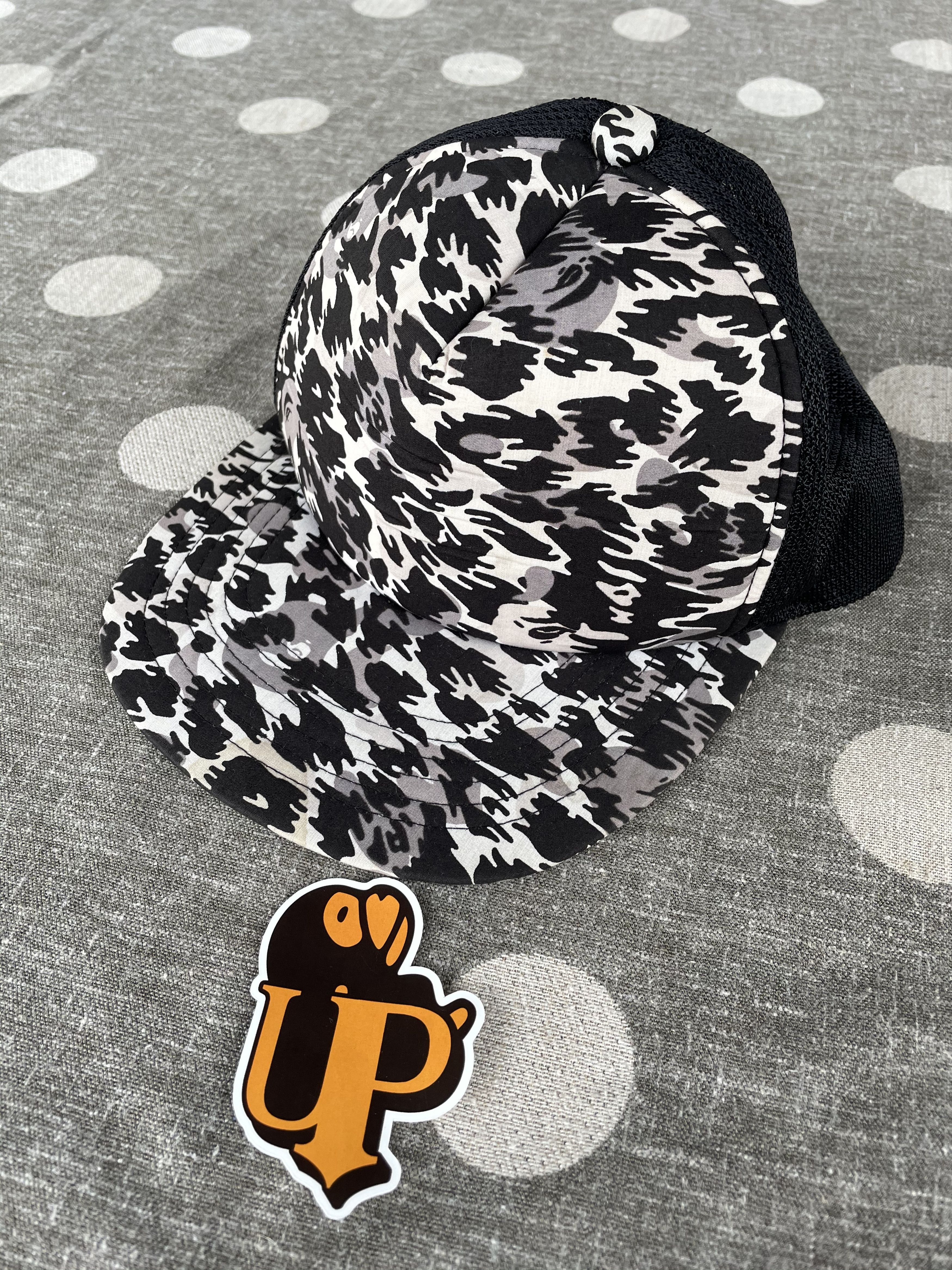 image of Og Bape Leopard Camo Trucker Cap, Men's