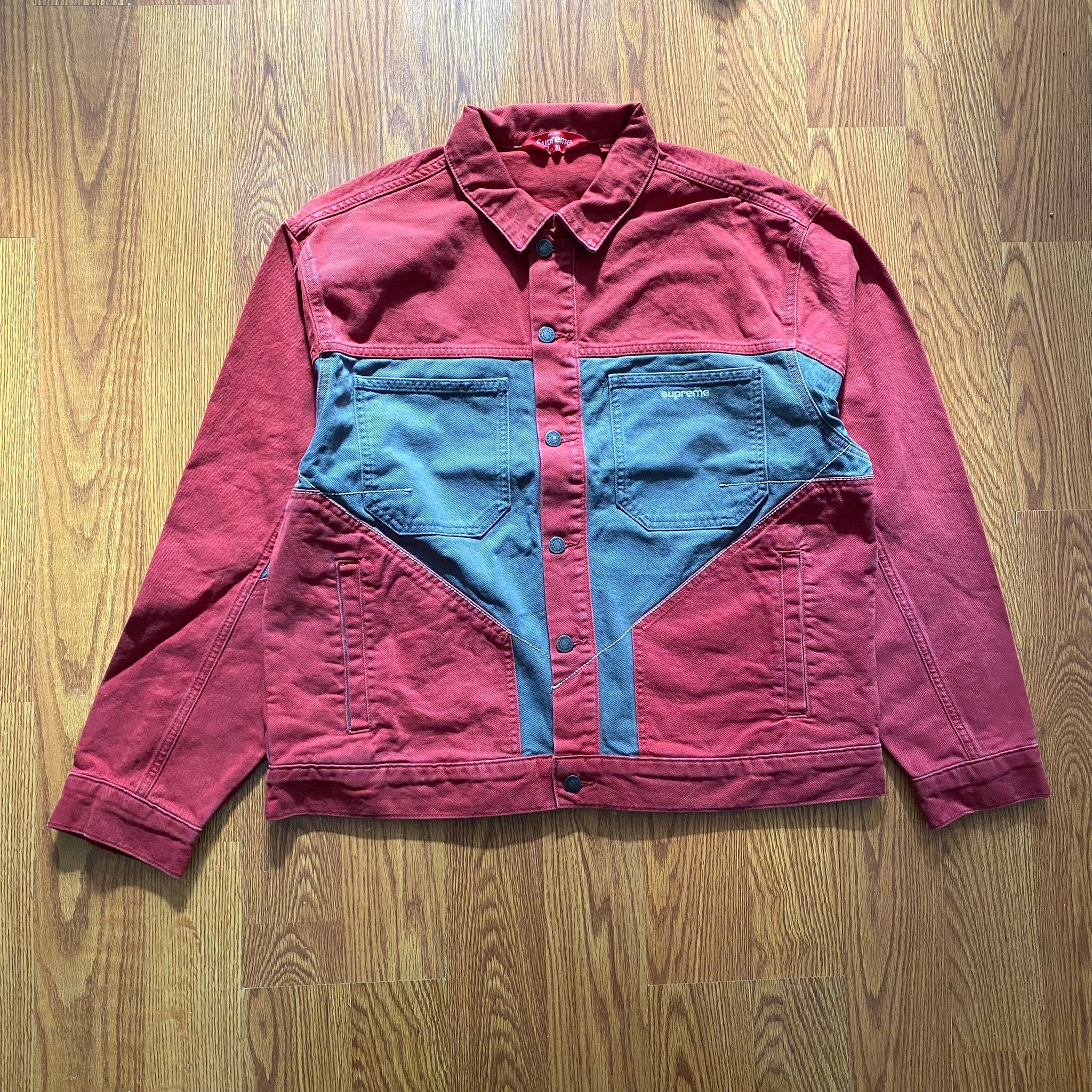 Supreme Supreme 2 tone paneled jacket Size US XL / EU 56 / 4 - 5 Thumbnail
