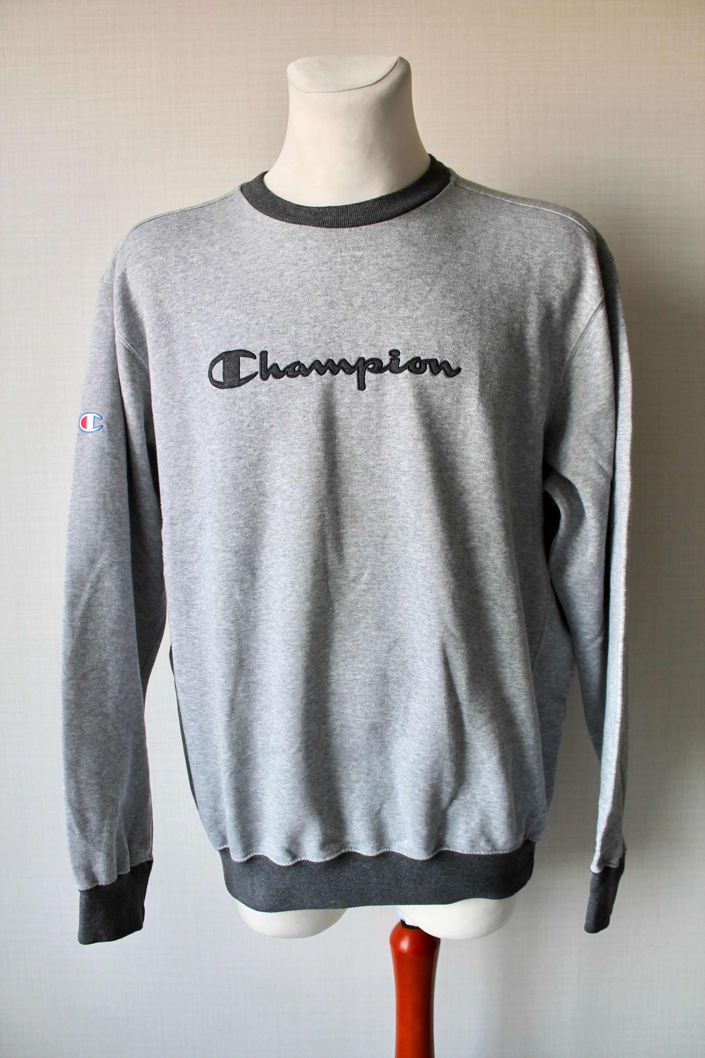 Champion Champion Sweatshirt Vintage Gray Spell out Size US XL / EU 56 / 4 - 15 Thumbnail