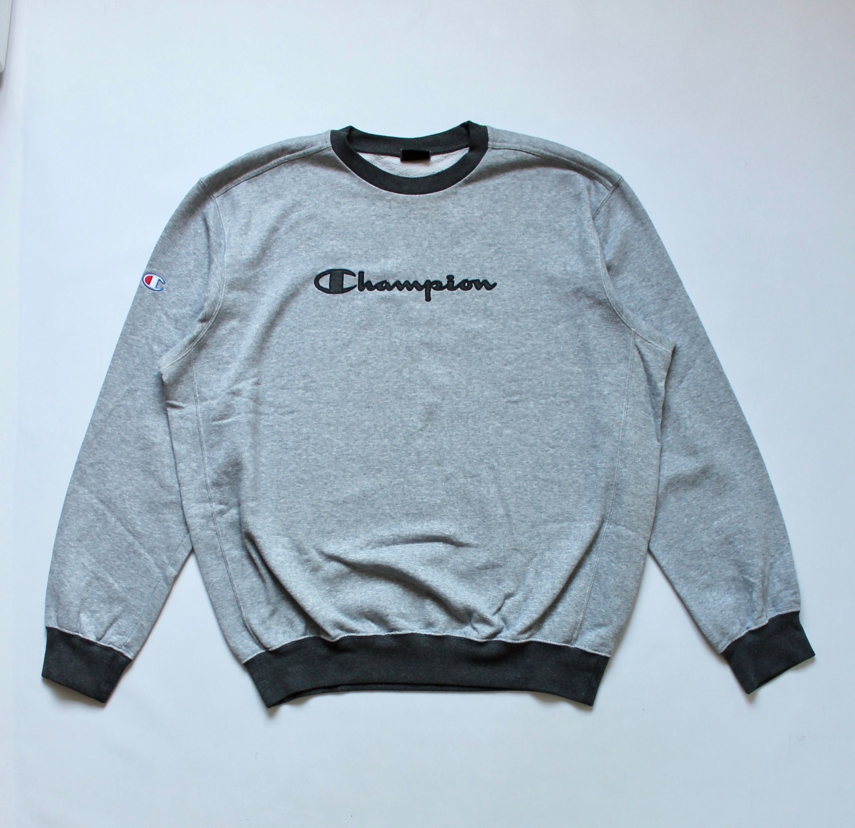 Champion Champion Sweatshirt Vintage Gray Spell out Size US XL / EU 56 / 4 - 2 Thumbnail