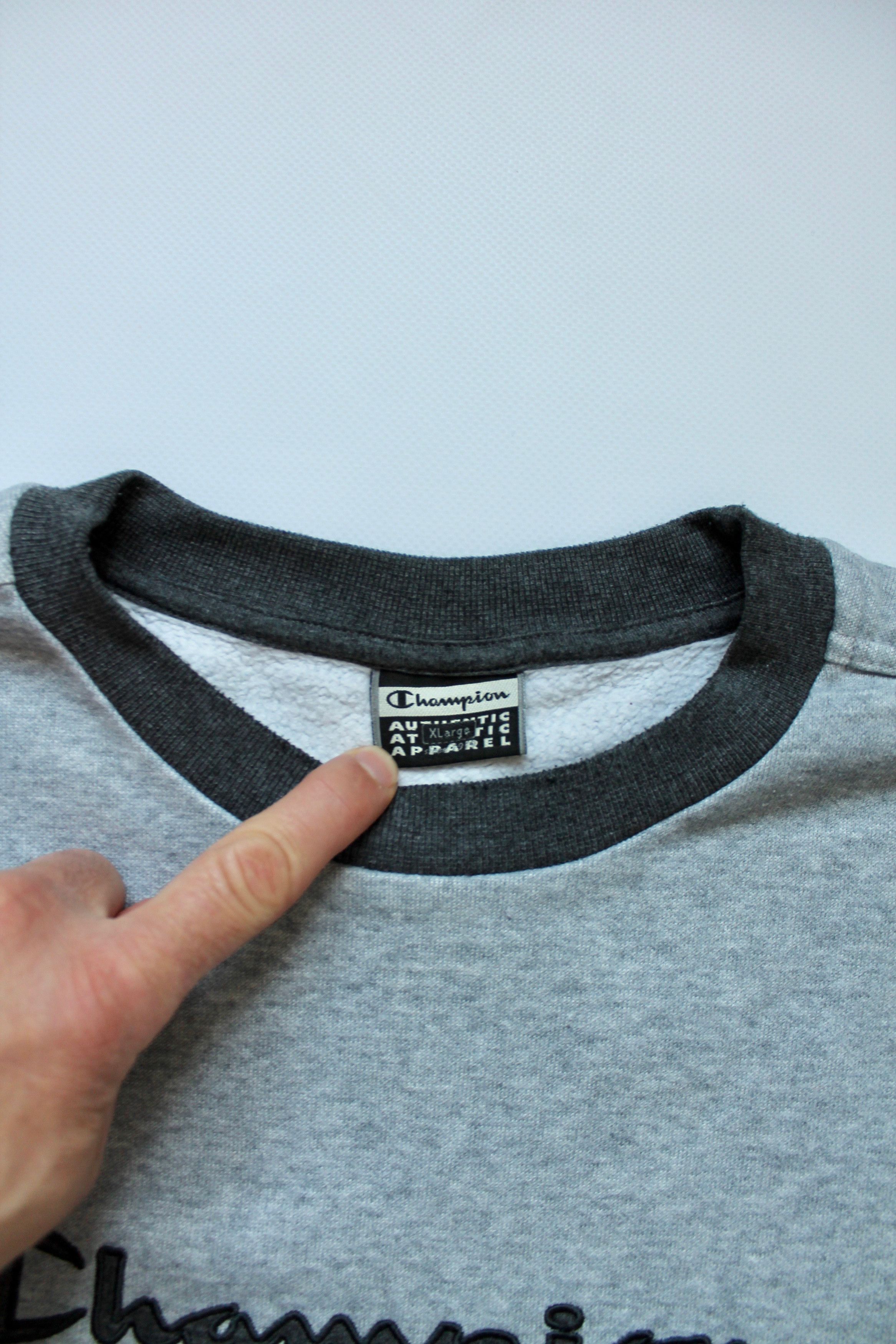 Champion Champion Sweatshirt Vintage Gray Spell out Size US XL / EU 56 / 4 - 4 Thumbnail