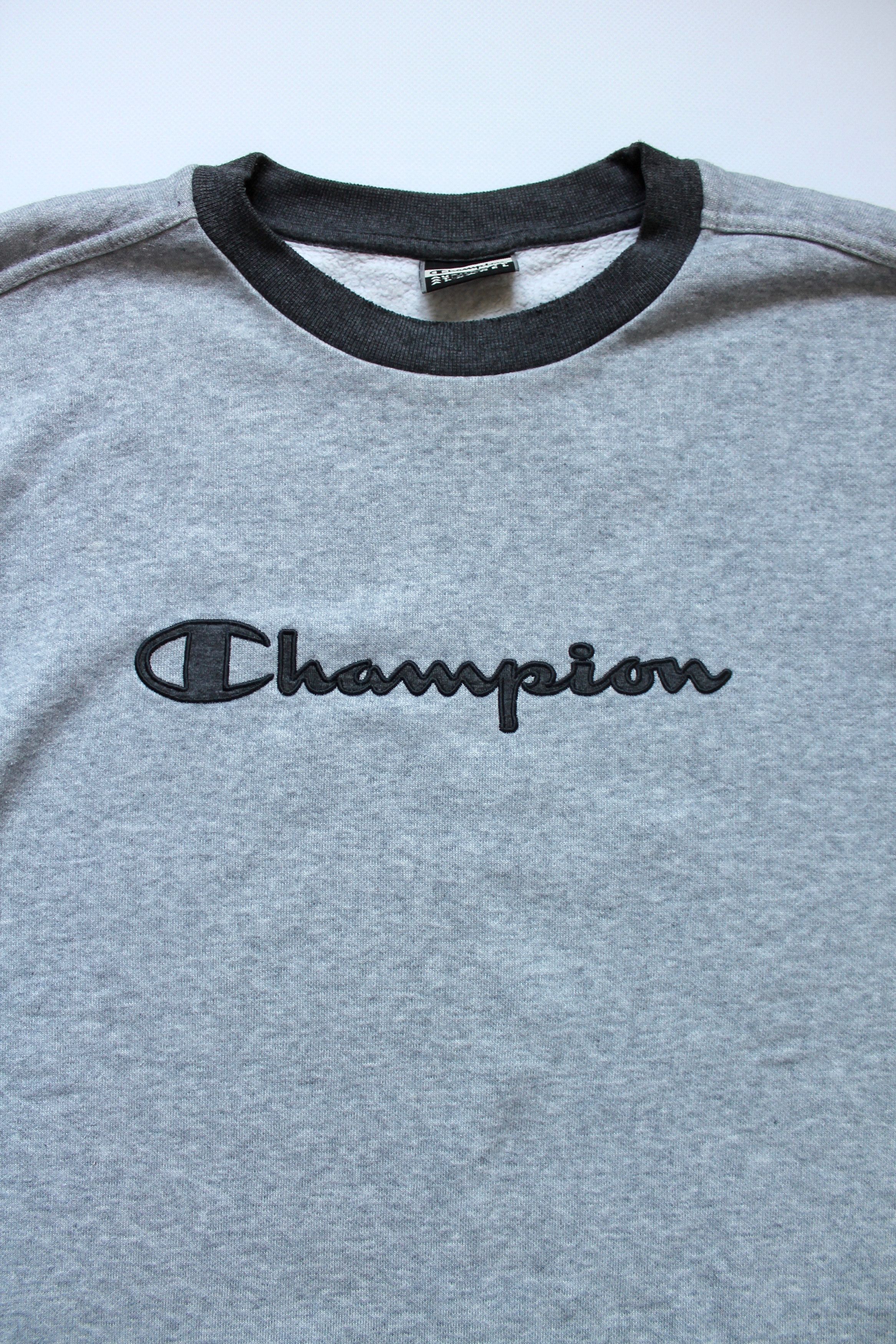 Champion Champion Sweatshirt Vintage Gray Spell out Size US XL / EU 56 / 4 - 5 Thumbnail