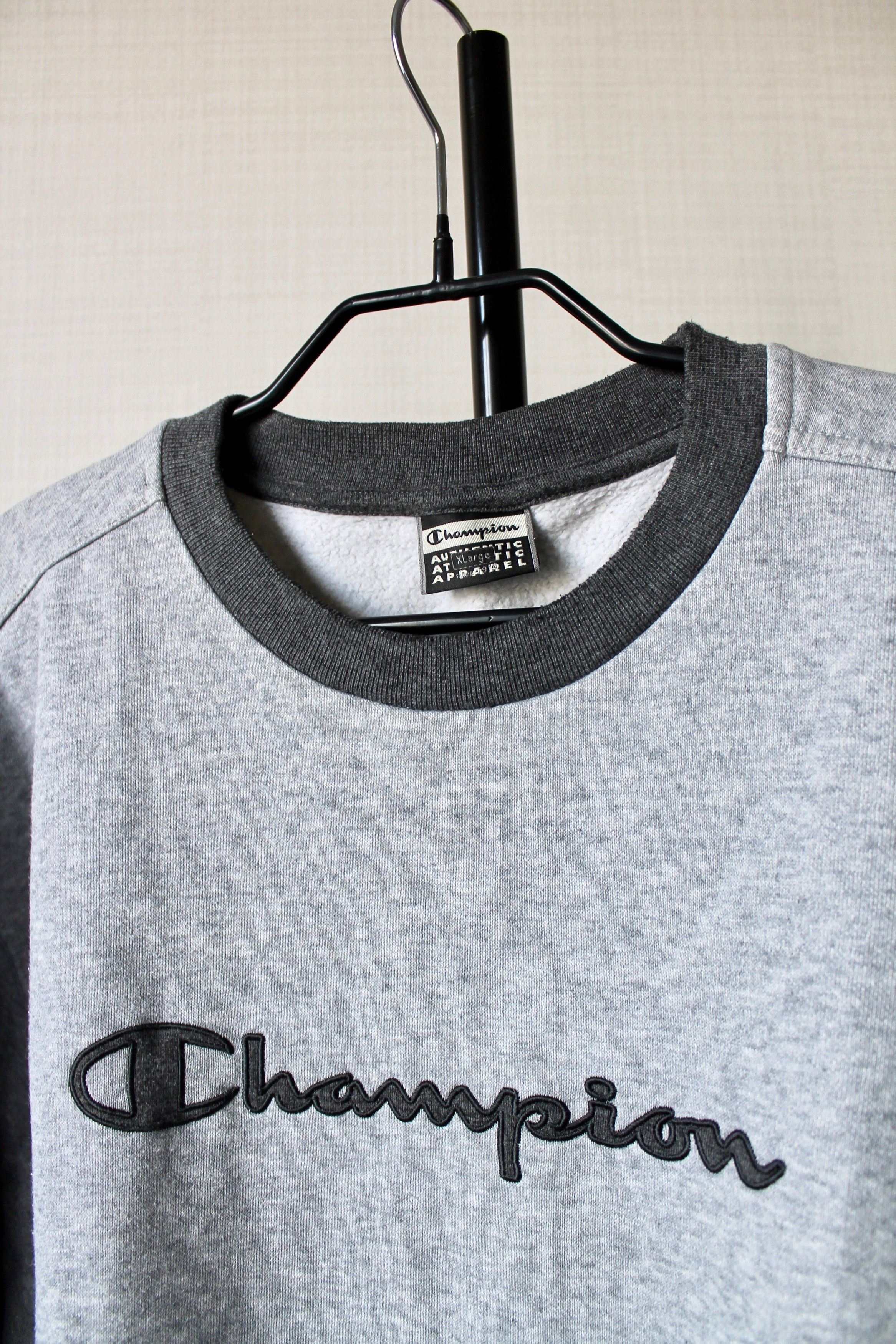 Champion Champion Sweatshirt Vintage Gray Spell out Size US XL / EU 56 / 4 - 11 Thumbnail