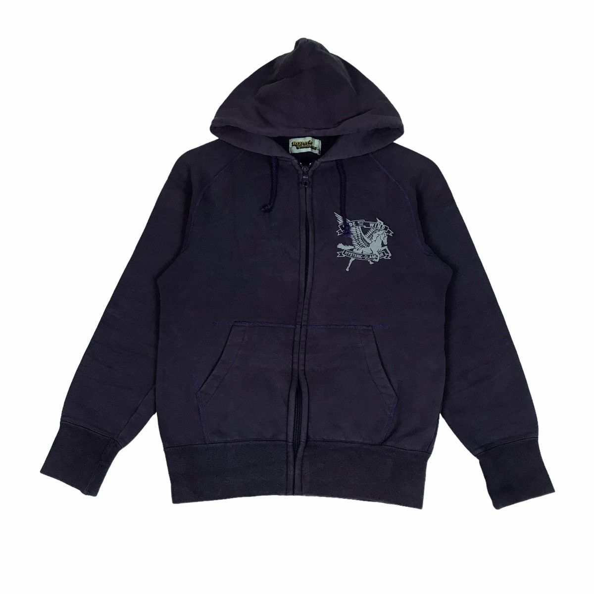 Hysteric Glamour Vintage HYSTERIC GLAMOUR Sun Faded Zip Up Hoodie 