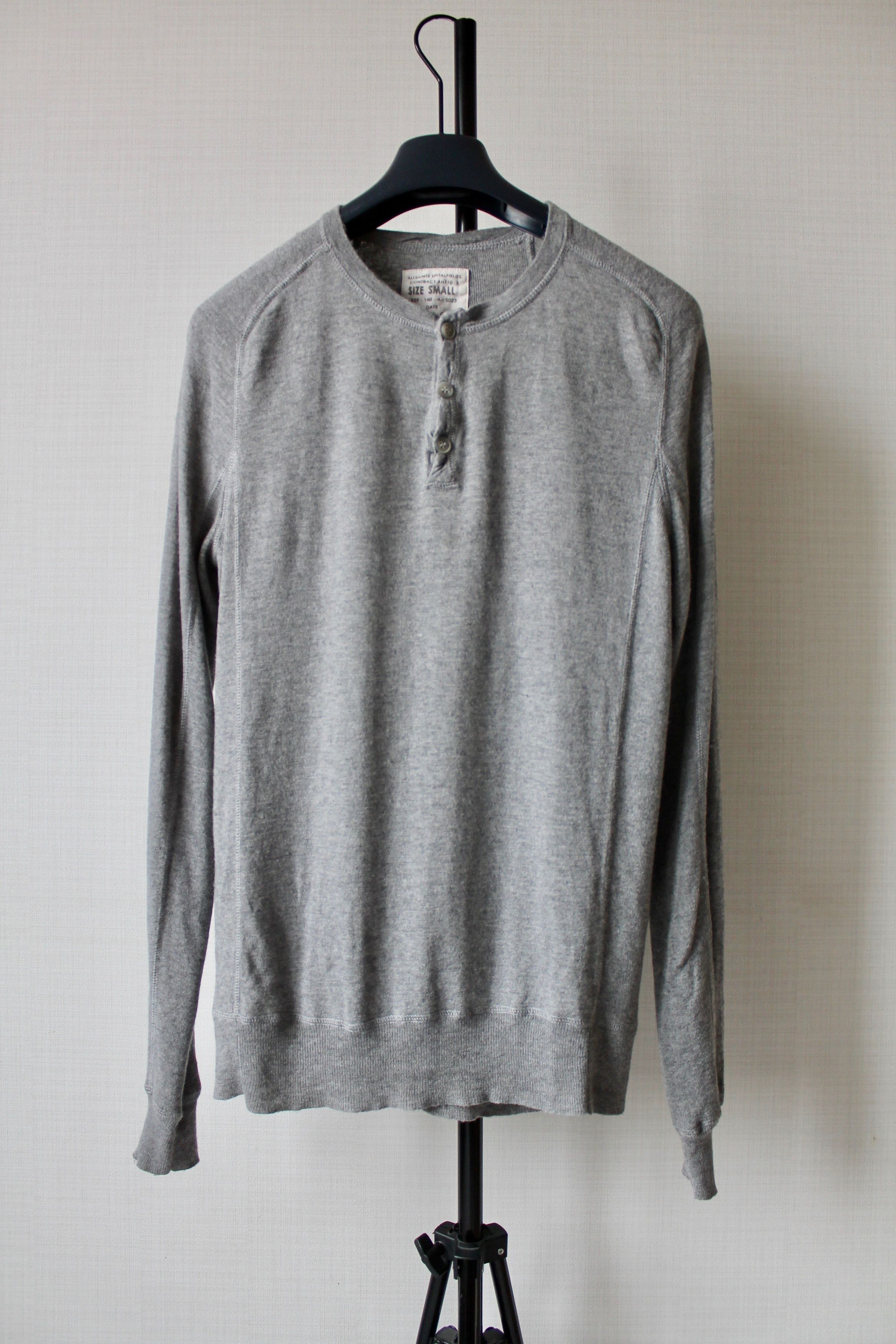 Allsaints Allsaints All Saints Quay Grandad Henley sweater Jumper Size US S / EU 44-46 / 1 - 1 Thumbnail