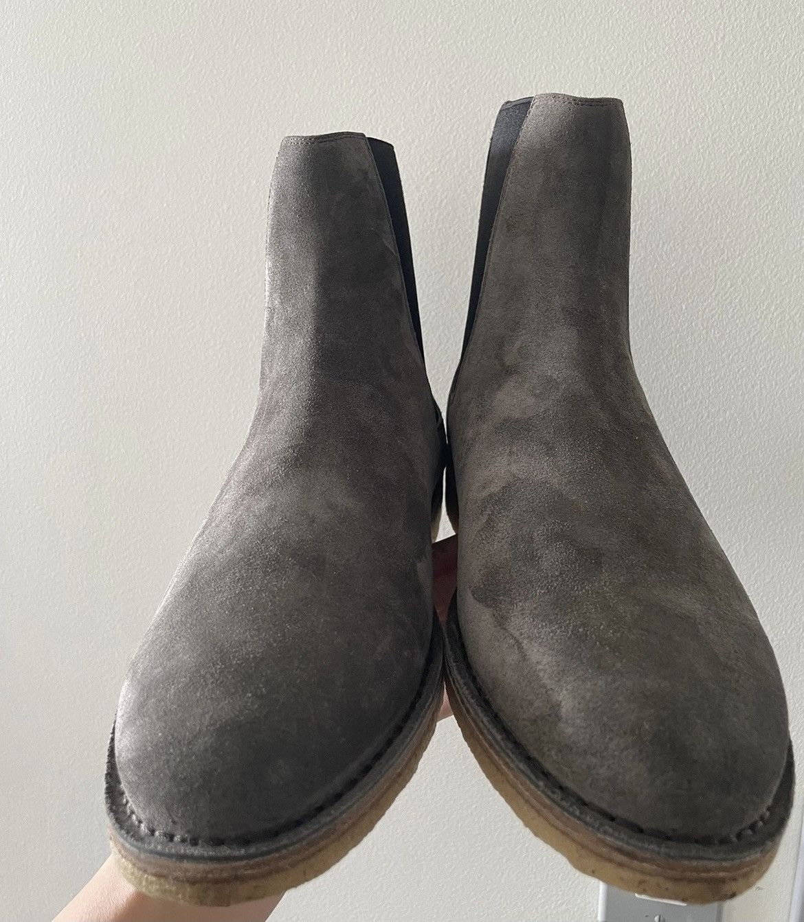 Saint Laurent Paris Rare Brand NEW Runway Classic Suede Leather Chelsea Boots Size US 10 / EU 43 - 4 Thumbnail