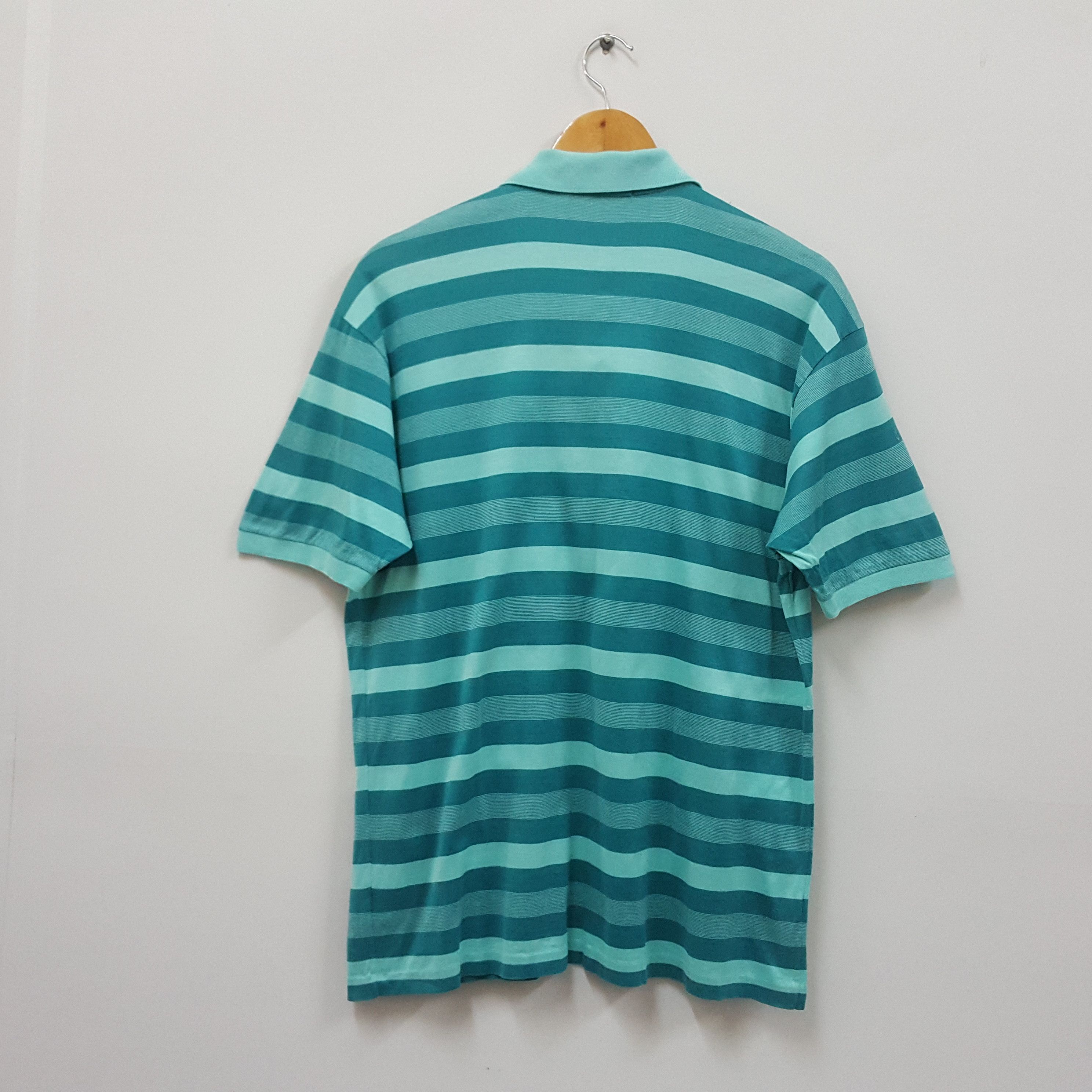 Givenchy × Vintage Vintage GIVENCHY nice design stripe polo shirt made in Italy Size US L / EU 52-54 / 3 - 3 Thumbnail