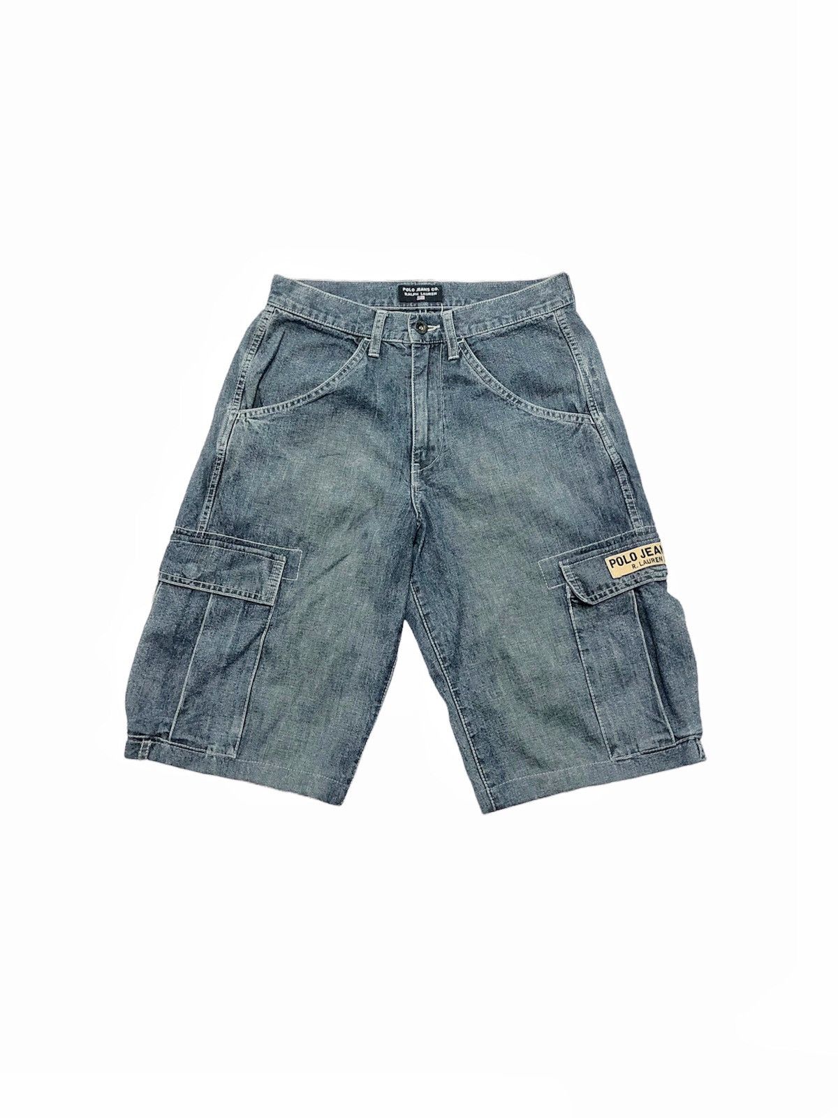 1990's Polo RL cargo denim shorts