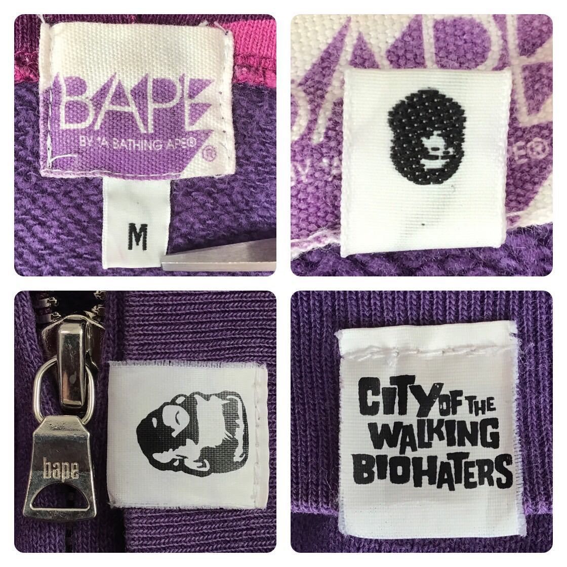 Bape 2007 Purple camo x Purple Shark full zip hoodie BAPE ape Size US M / EU 48-50 / 2 - 9 Thumbnail
