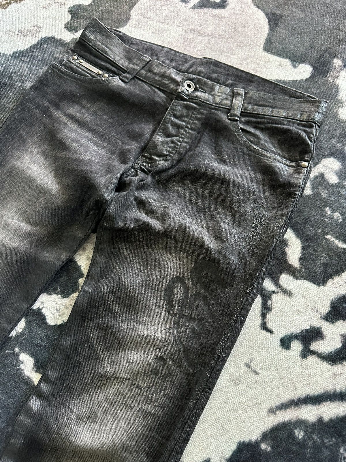 5351 POUR LES HOMMES SS2014 Pour Les Hommes waxed denim Size US 32 / EU 48 - 5 Thumbnail