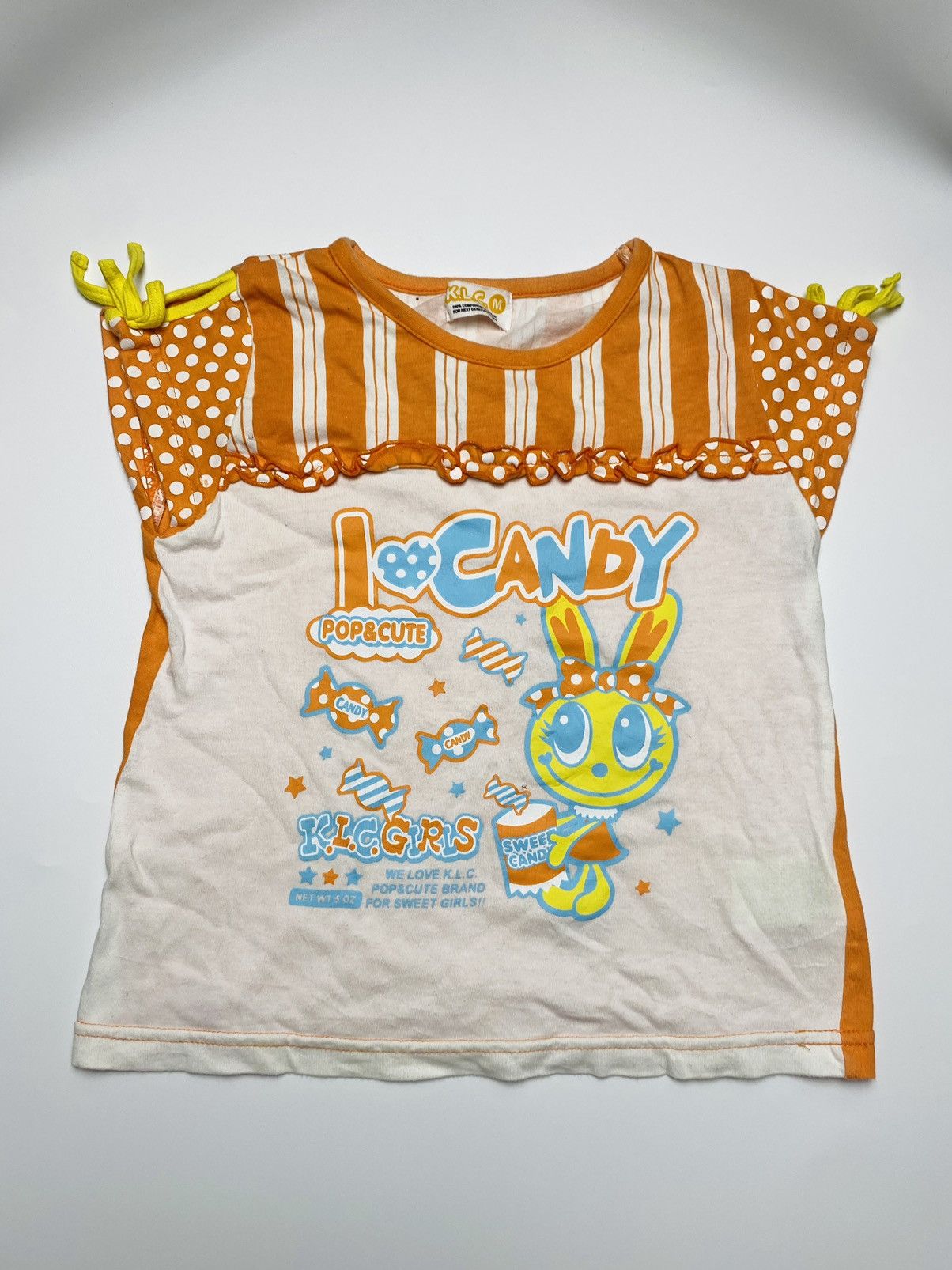 image of 2000S K.l.c - Mascots Baby Tee in Orange, Women's (Size XS)