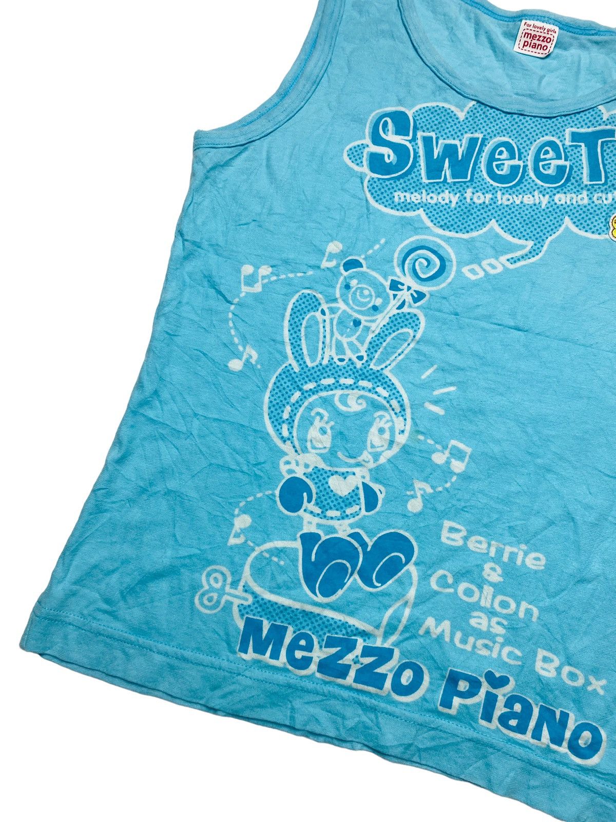 Angel Blue 2000s Mezzo Piano - Mascots Summer Tank Top Size S / US 4 / IT 40 - 3 Thumbnail