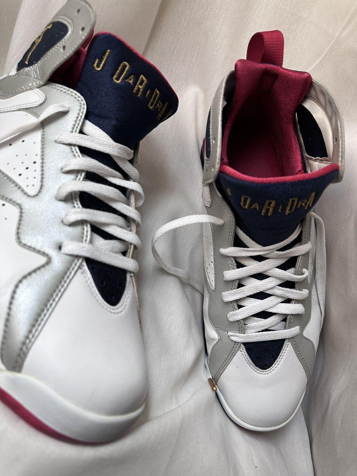 image of Air Jordan Olympic 7 Sz12 2012 Shoes in White, Men's