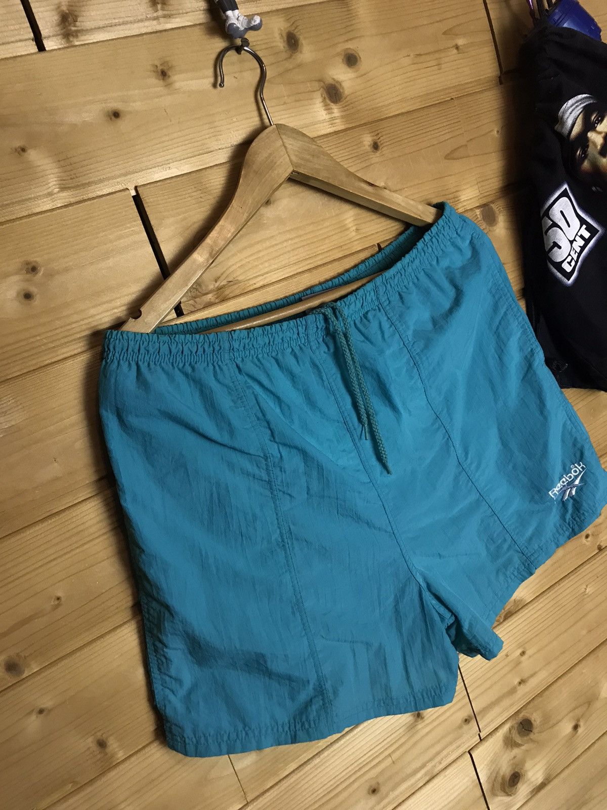 Reebok Vintage 90s Reebok nylon shorts Size US 34 / EU 50 - 2 Thumbnail