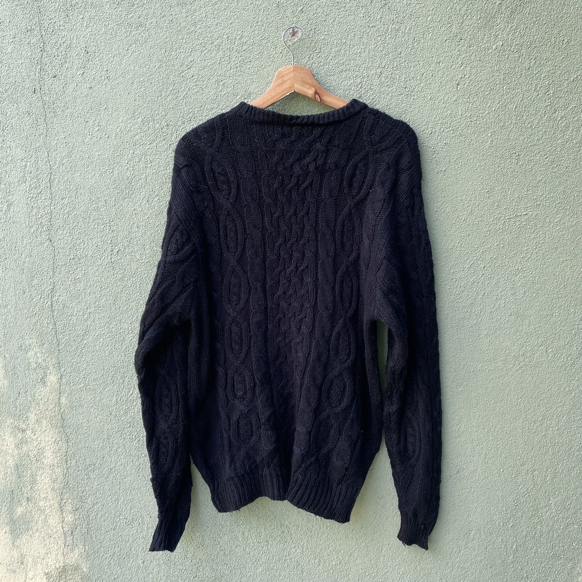 Aran Isles Knitwear Vintage Old England Basic Black Knitwear Jumper Size US M / EU 48-50 / 2 - 11 Thumbnail