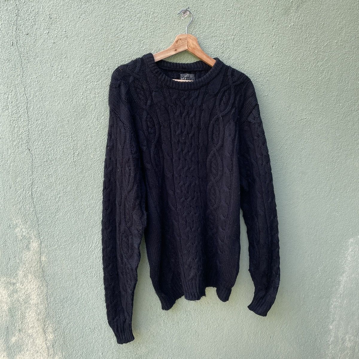 Aran Isles Knitwear Vintage Old England Basic Black Knitwear Jumper Size US M / EU 48-50 / 2 - 2 Thumbnail
