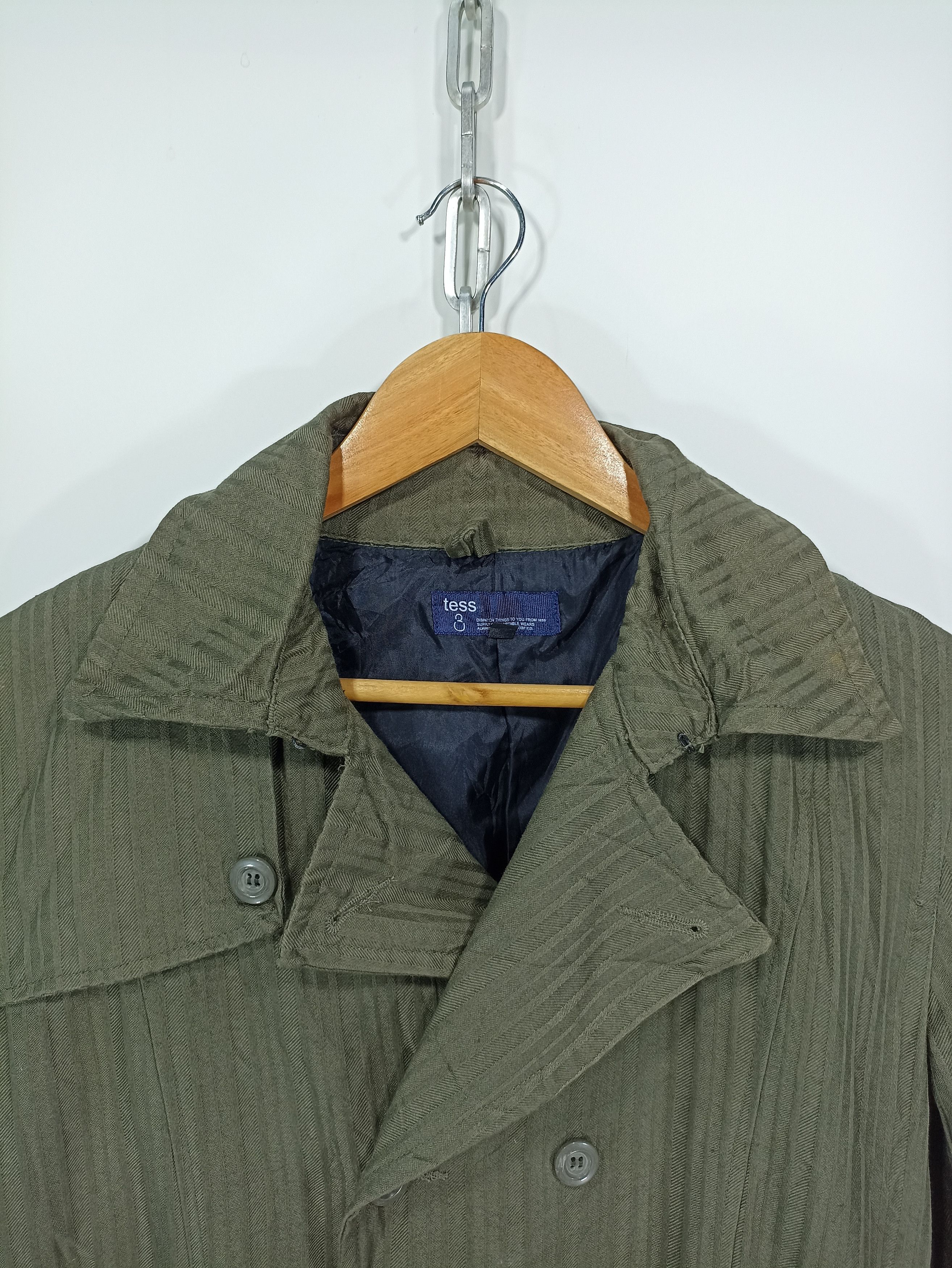Designer × Japanese Brand Tess green Trench Coat Size US S / EU 44-46 / 1 - 4 Thumbnail