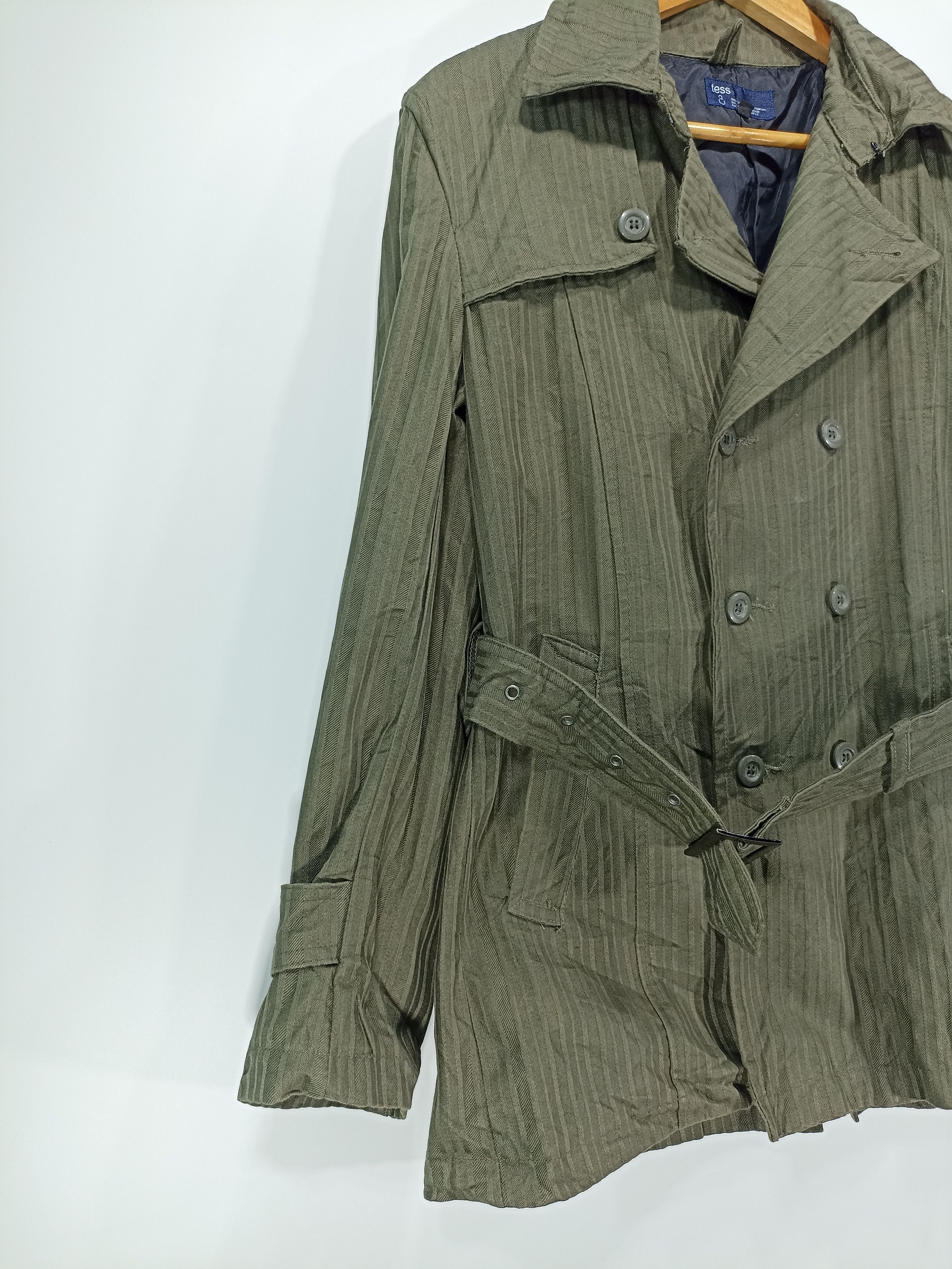Designer × Japanese Brand Tess green Trench Coat Size US S / EU 44-46 / 1 - 3 Thumbnail