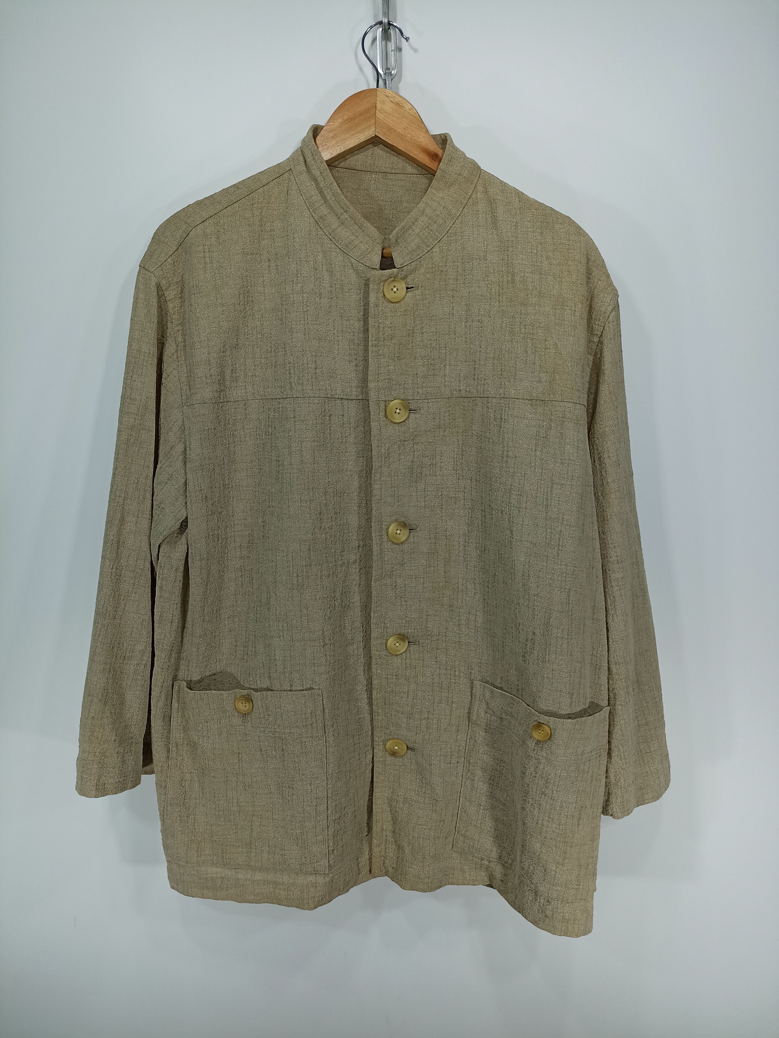 Indigo × Japanese Brand × Vintage Vintage Jun Men Indigo Button Jacket Size US M / EU 48-50 / 2 - 1 Thumbnail