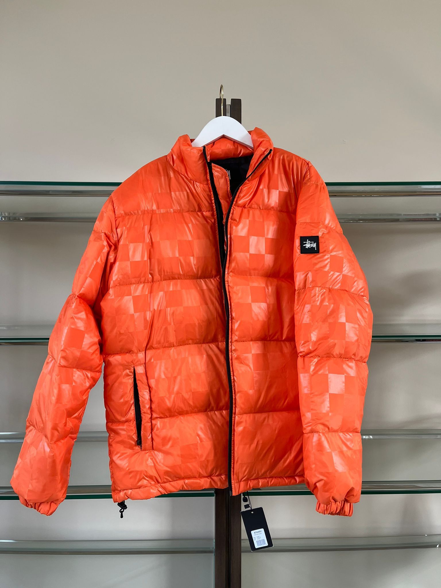 Stussy Puffer Jacket in Orange Size US L / EU 52-54 / 3 - 3 Thumbnail