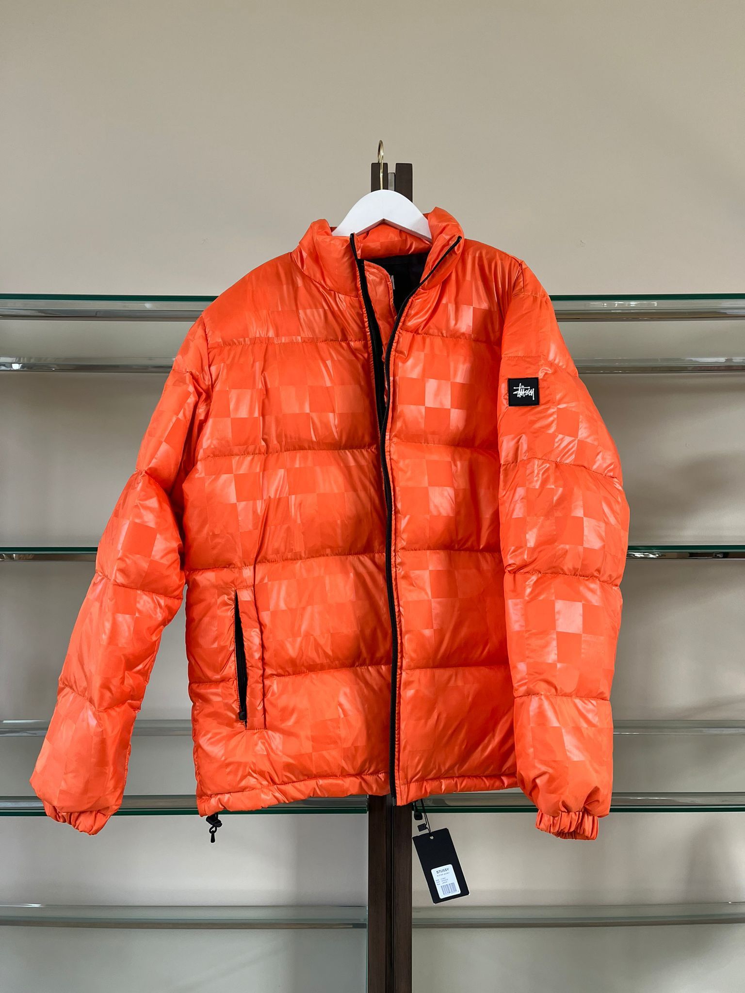 Stussy Puffer Jacket in Orange Size US L / EU 52-54 / 3 - 1 Thumbnail