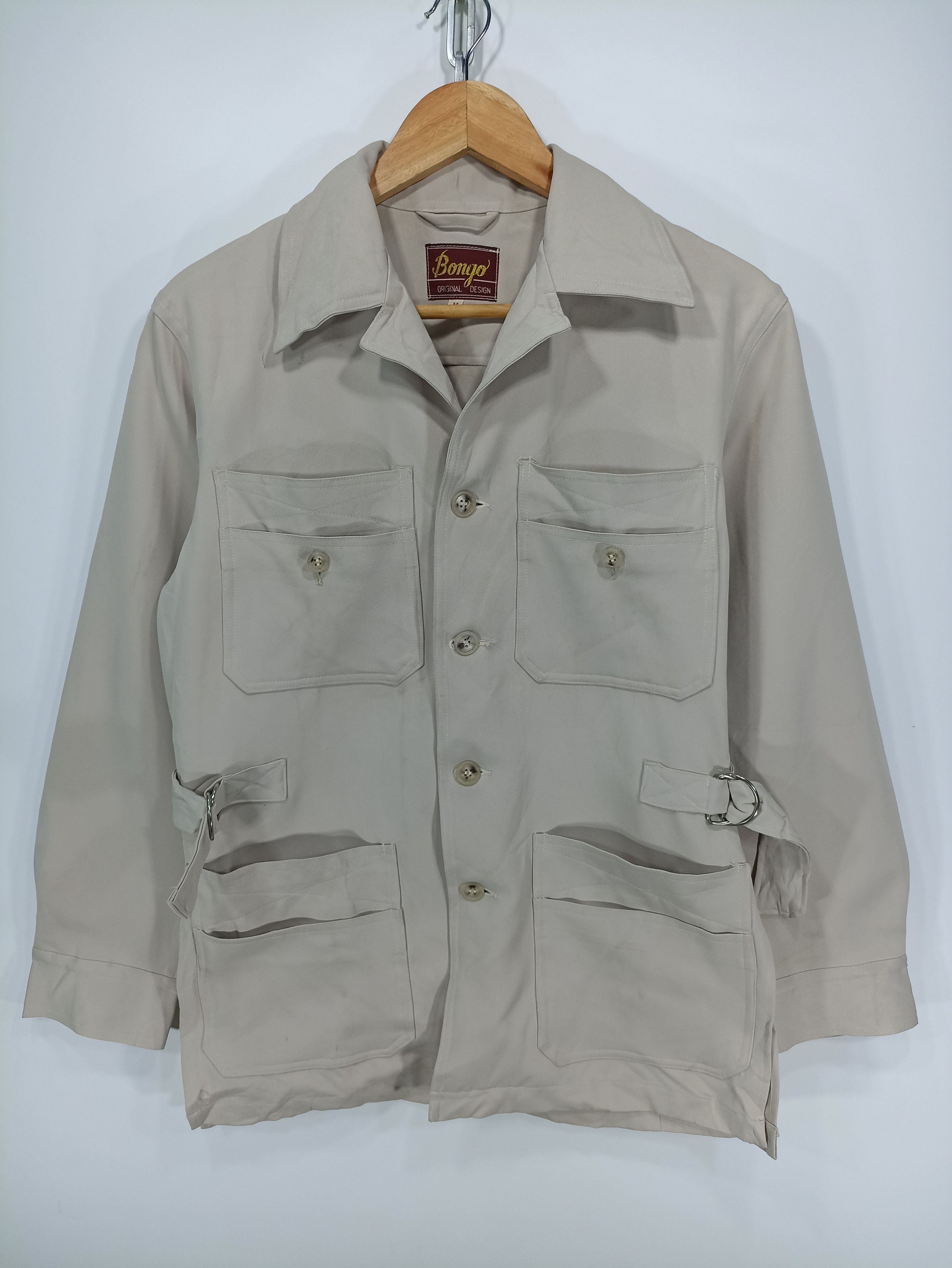 image of M 65 Field Jacket x Vintage Bongo Multi Pocket in Cream, Men's (Size Small)