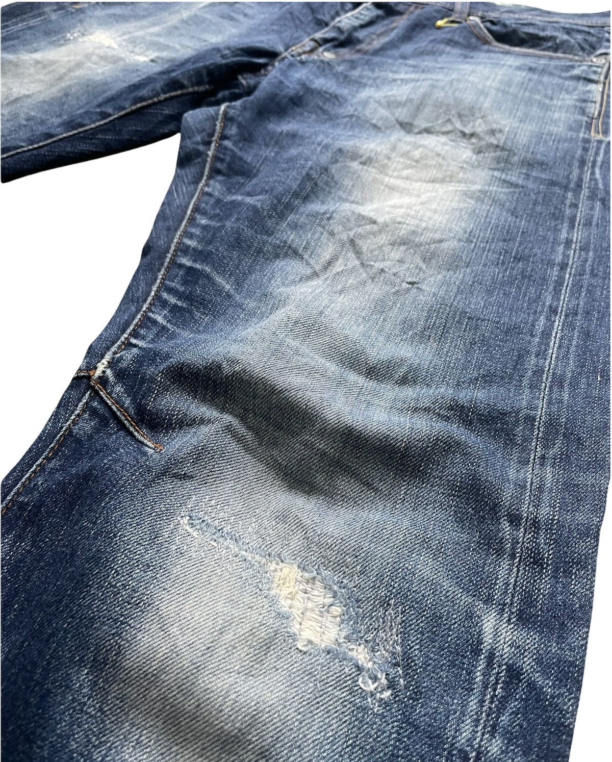 Japanese Brand And A Selvedge Aging & Rework Denim Size US 32 / EU 48 - 11 Thumbnail