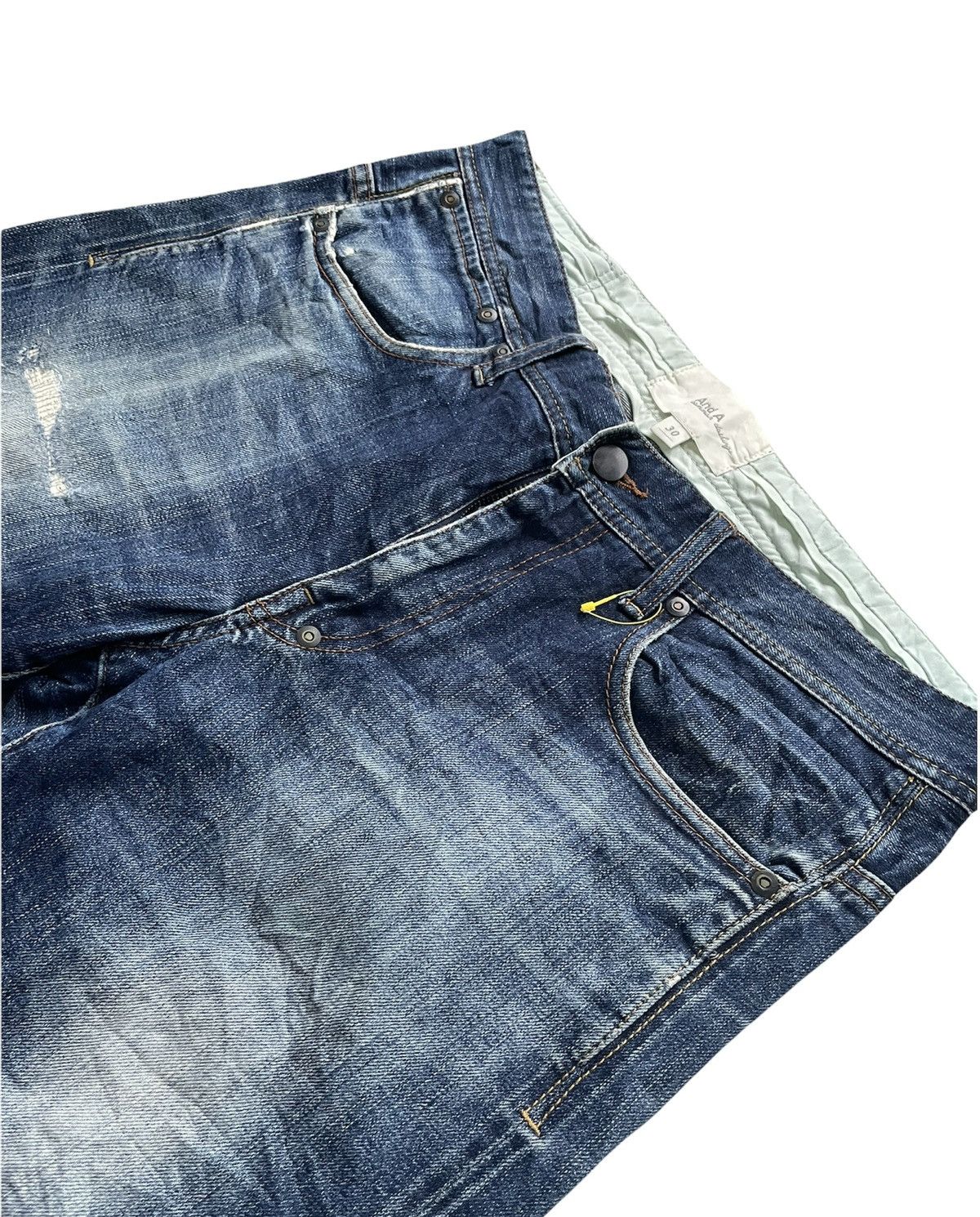 Japanese Brand And A Selvedge Aging & Rework Denim Size US 32 / EU 48 - 14 Thumbnail