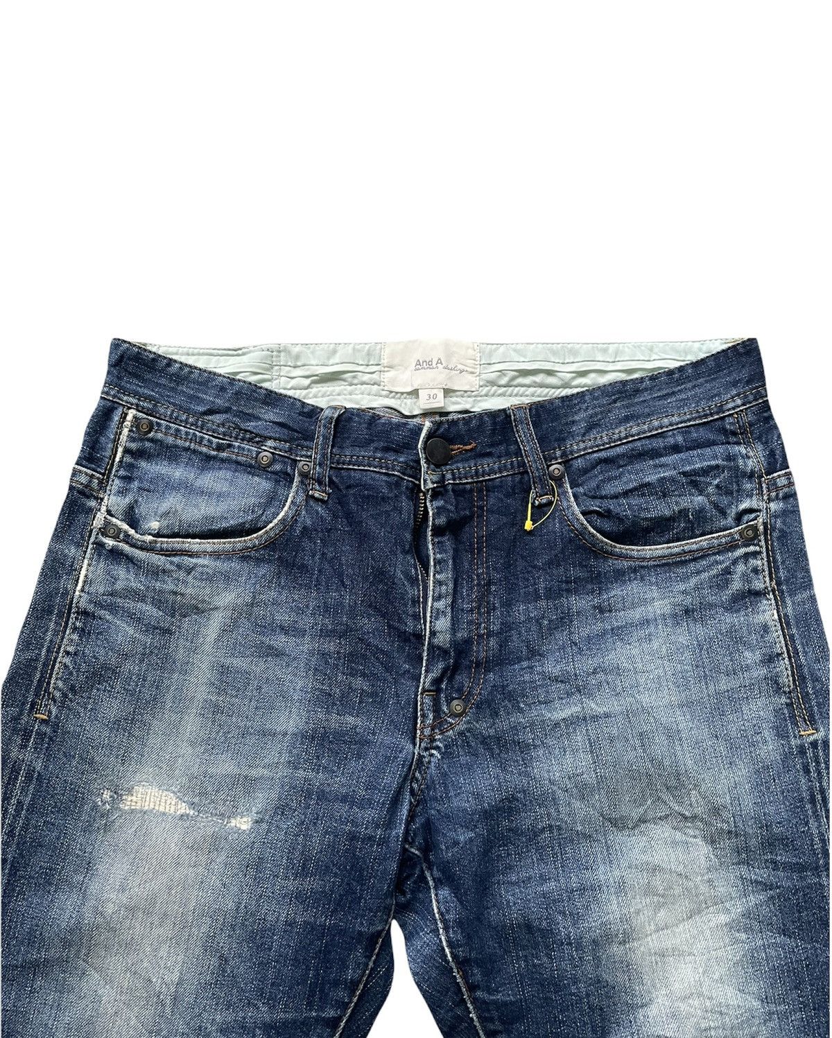 Japanese Brand And A Selvedge Aging & Rework Denim Size US 32 / EU 48 - 12 Thumbnail