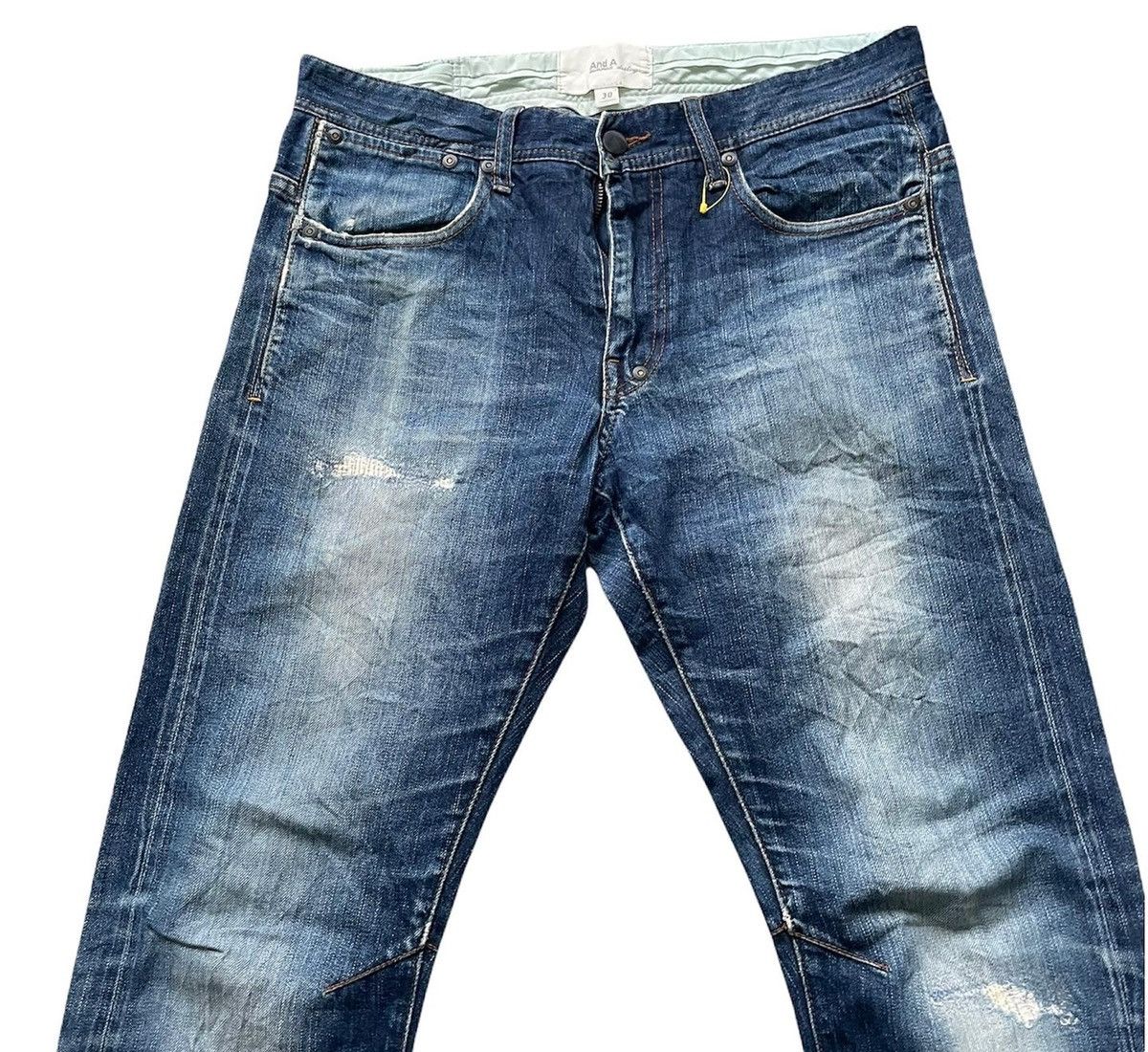 Japanese Brand And A Selvedge Aging & Rework Denim Size US 32 / EU 48 - 3 Thumbnail