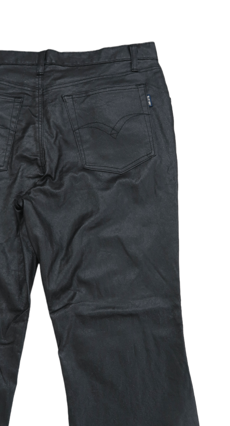 Japanese Brand Blue Way Waxed Coating Minimalist Flare Pants Size US 34 / EU 50 - 8 Thumbnail
