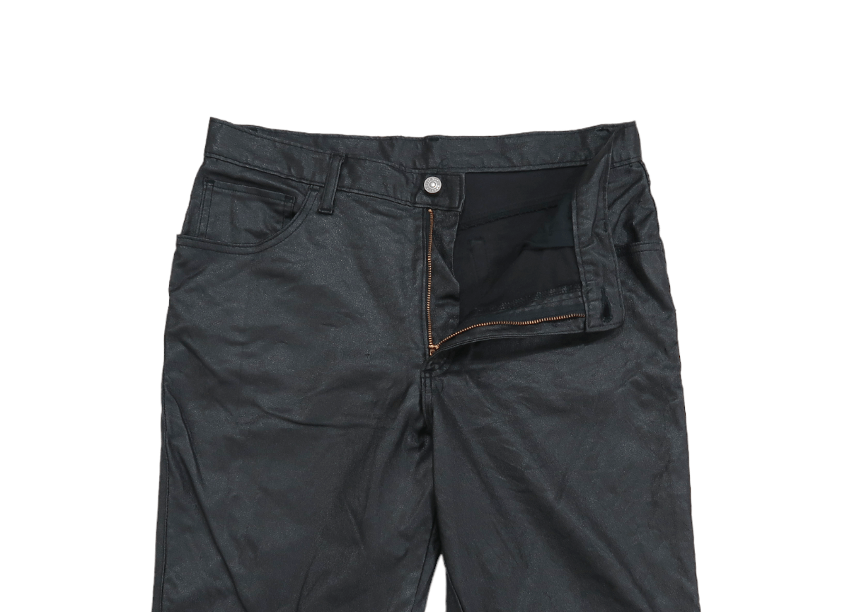Japanese Brand Blue Way Waxed Coating Minimalist Flare Pants Size US 34 / EU 50 - 7 Thumbnail