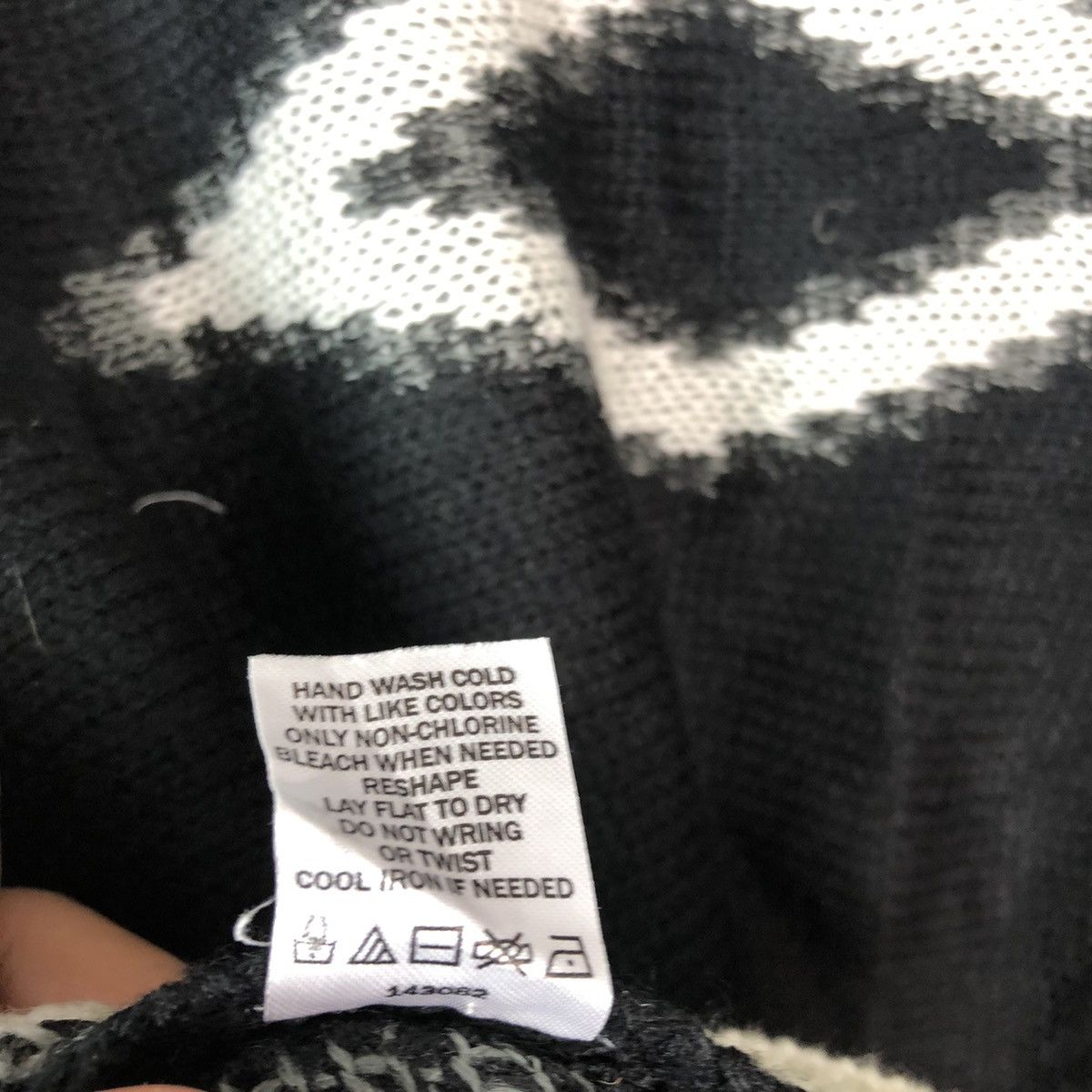 Homespun Knitwear Vanity vintage navajo Black White Cardigan #6074 Size US XS / EU 42 / 0 - 11 Thumbnail