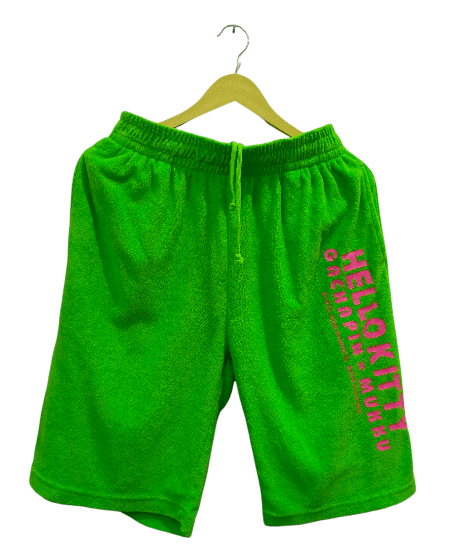 image of Hello Kitty X Gachapin X Mukku Fujitv Short Pant in Green, Men's (Size 30)