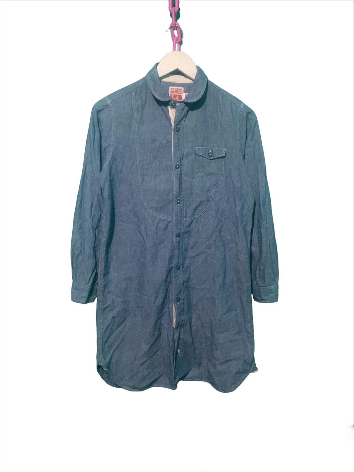 Japanese Brand × Vintage Beamsboy By Beams Soft Denim Long Jacket Size S / US 4 / IT 40 - 1 Thumbnail