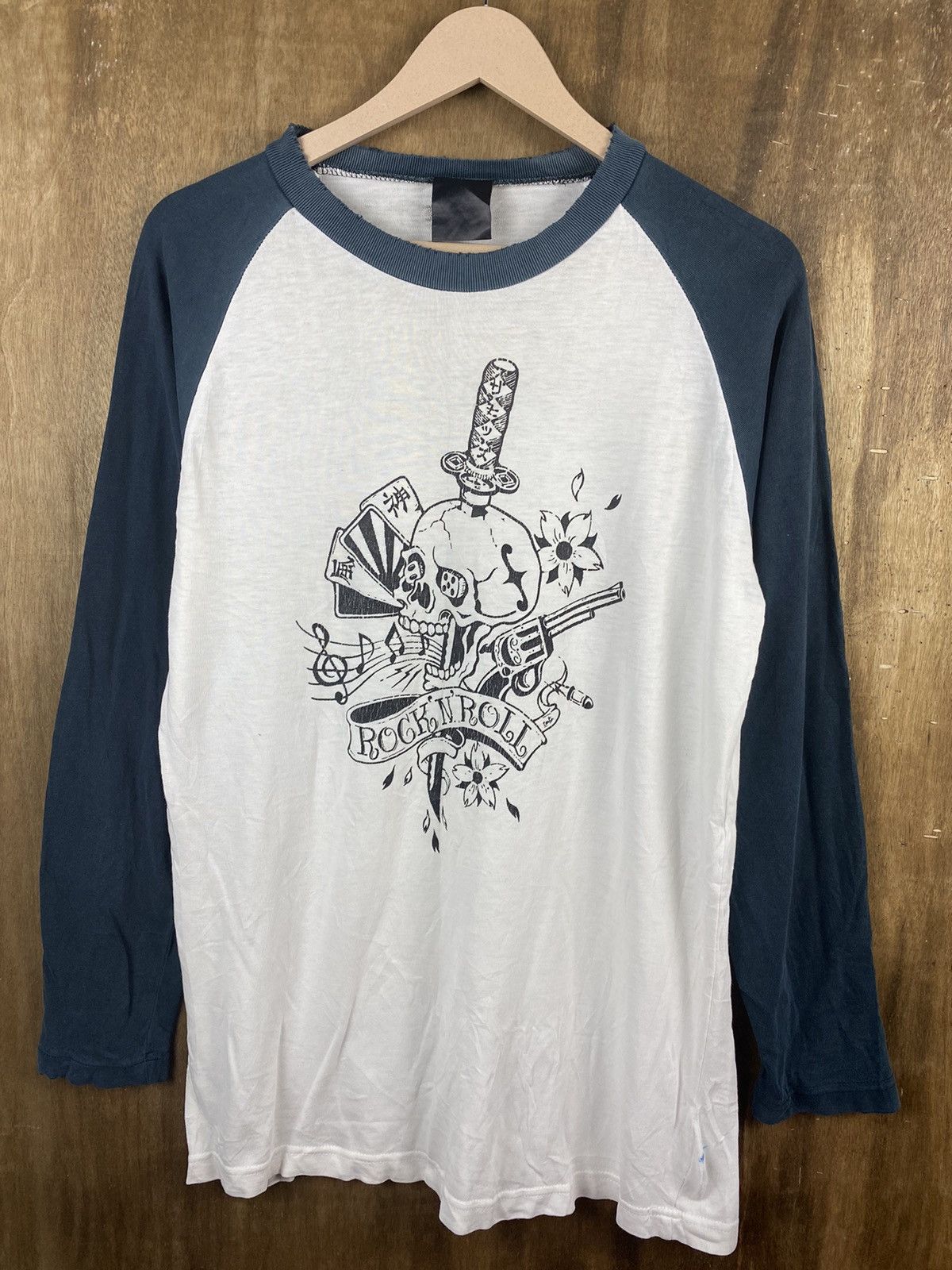 Band Tees DL Rock n Roll the mods tour skull Long Sleeve #Z047 Size US M / EU 48-50 / 2 - 2 Thumbnail