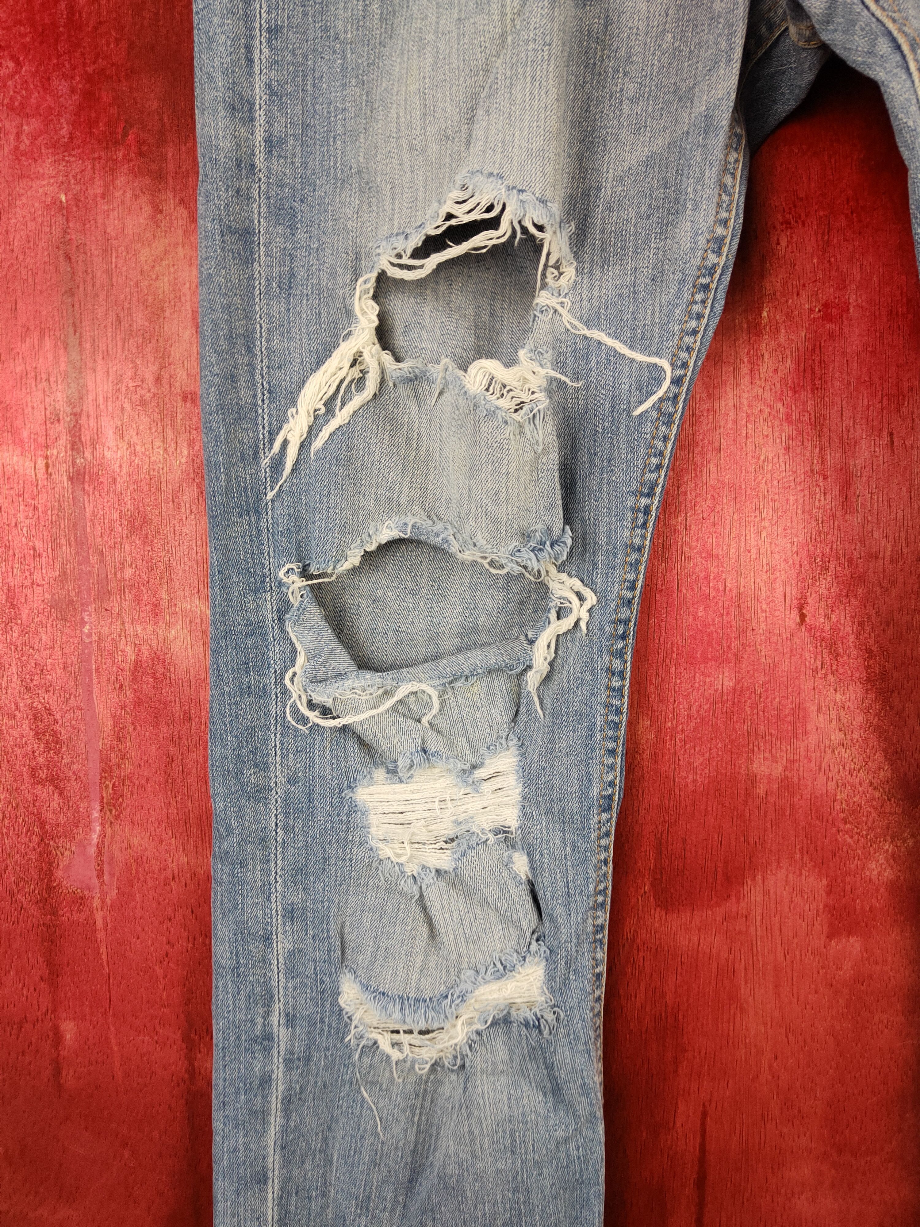 Divided Blue Ripped Distressed Denim #5956