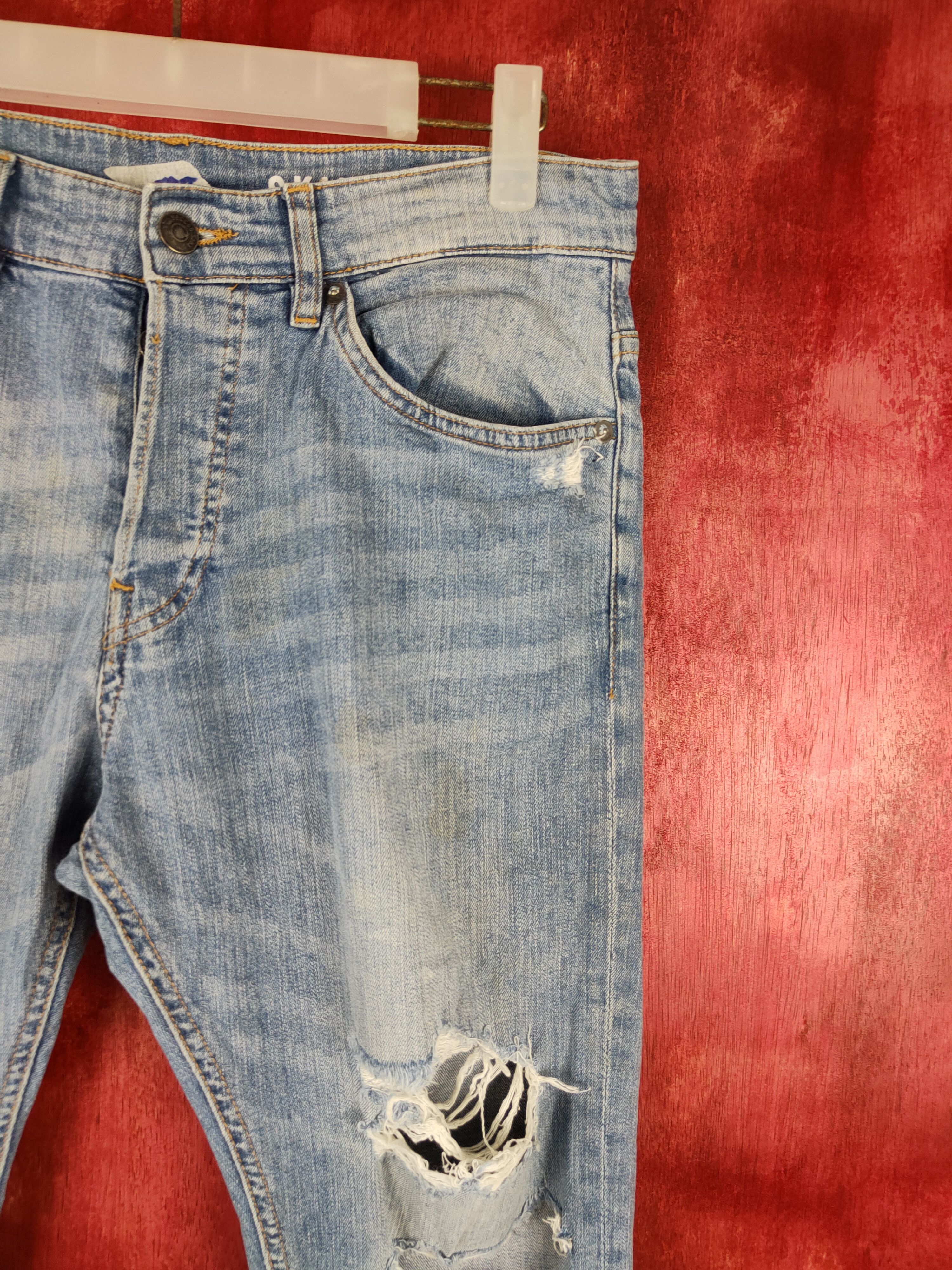 Divided Blue Ripped Distressed Denim #5956